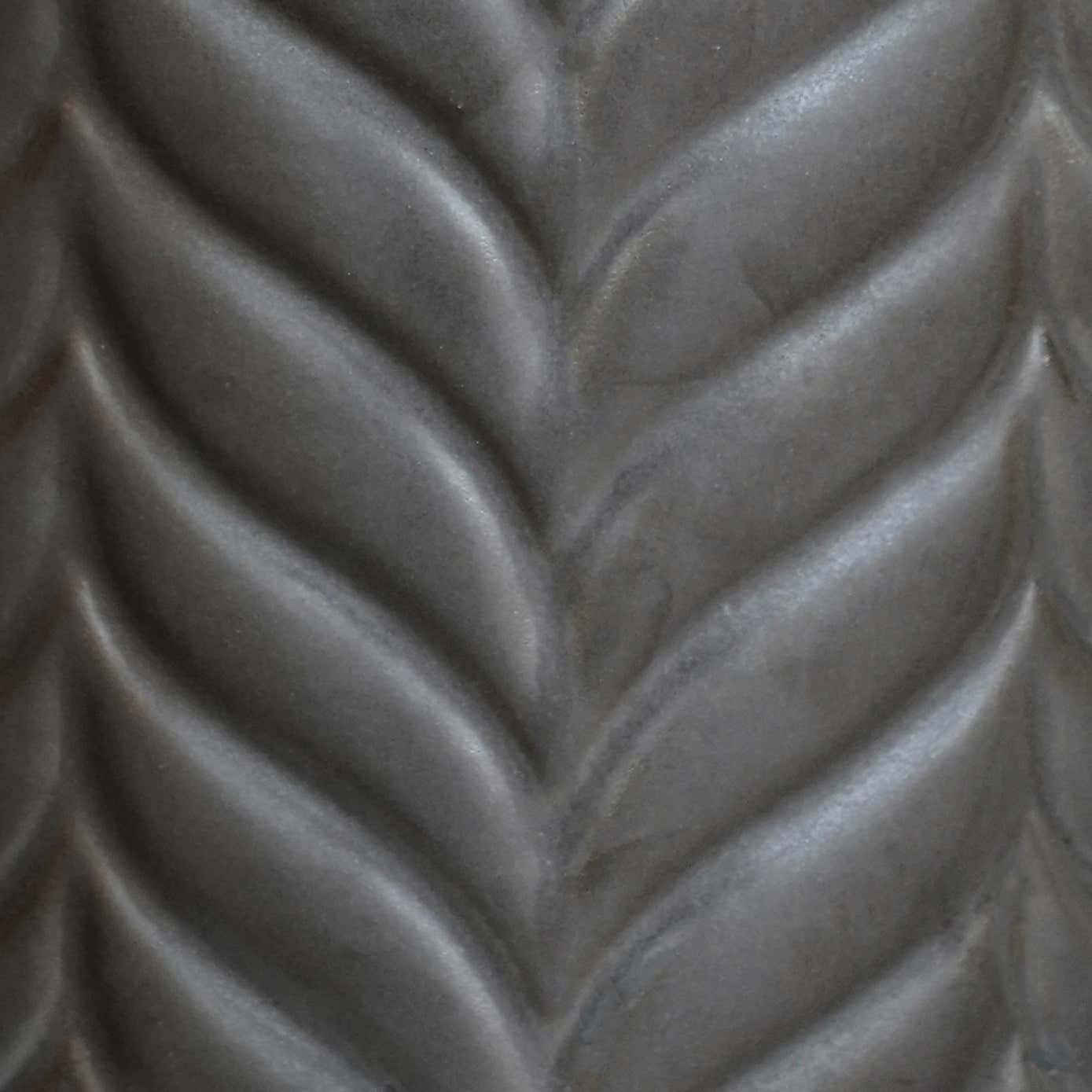 Aspen Chevron Ceramic Plant Pot with Stand