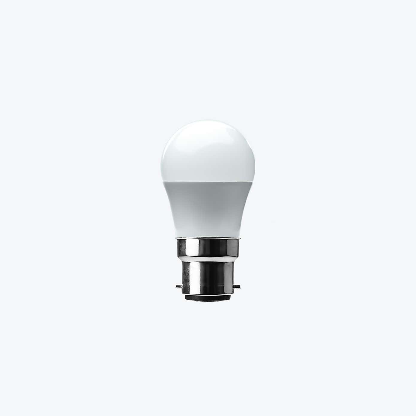 Status 5.5W Pearl BC Mini Globe Bulb 2 Pack