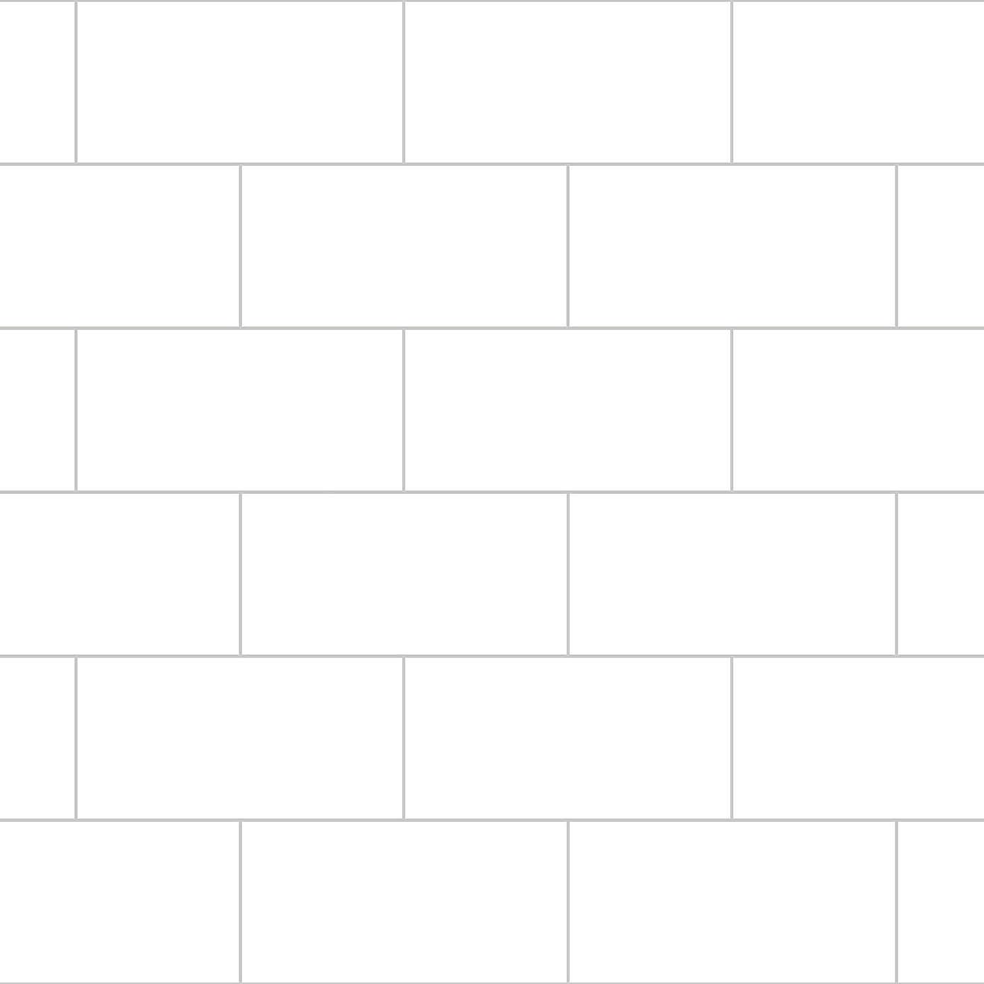 InHome White Self Adhesive Backsplash Sticky Back Plastic