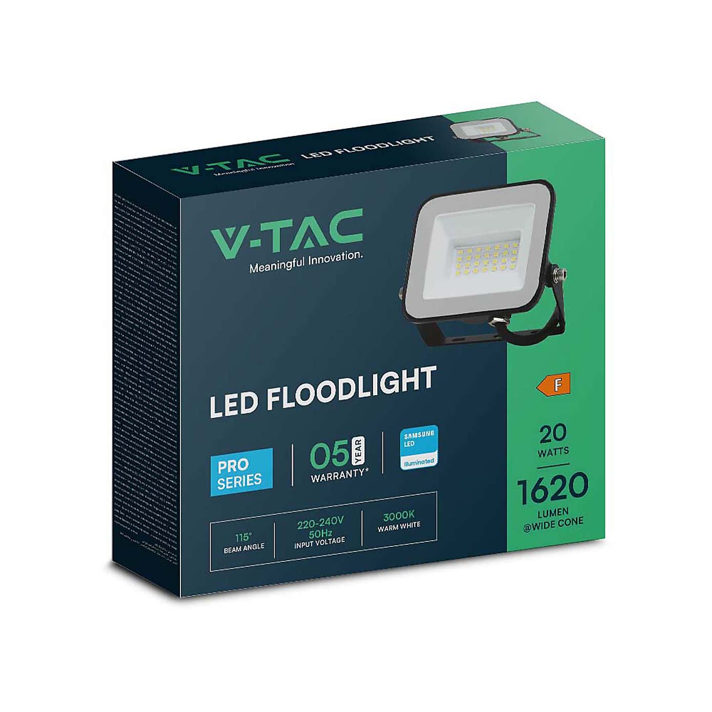 V-TAC 20W LED Floodlight Outdoor Wall Light