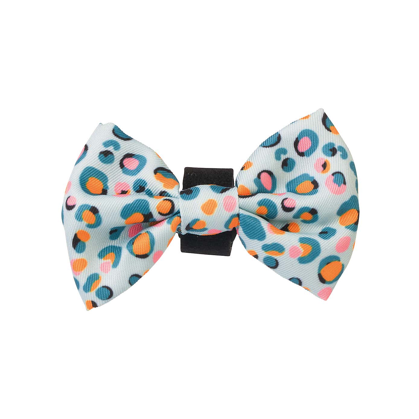 Blue Leopard Poo Bag Holder & Bow Tie Set