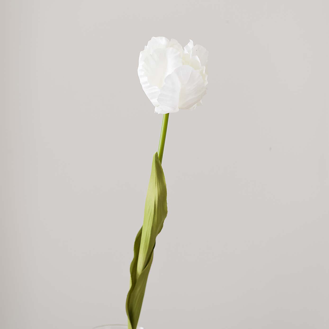 Artificial White Parrot Tulip