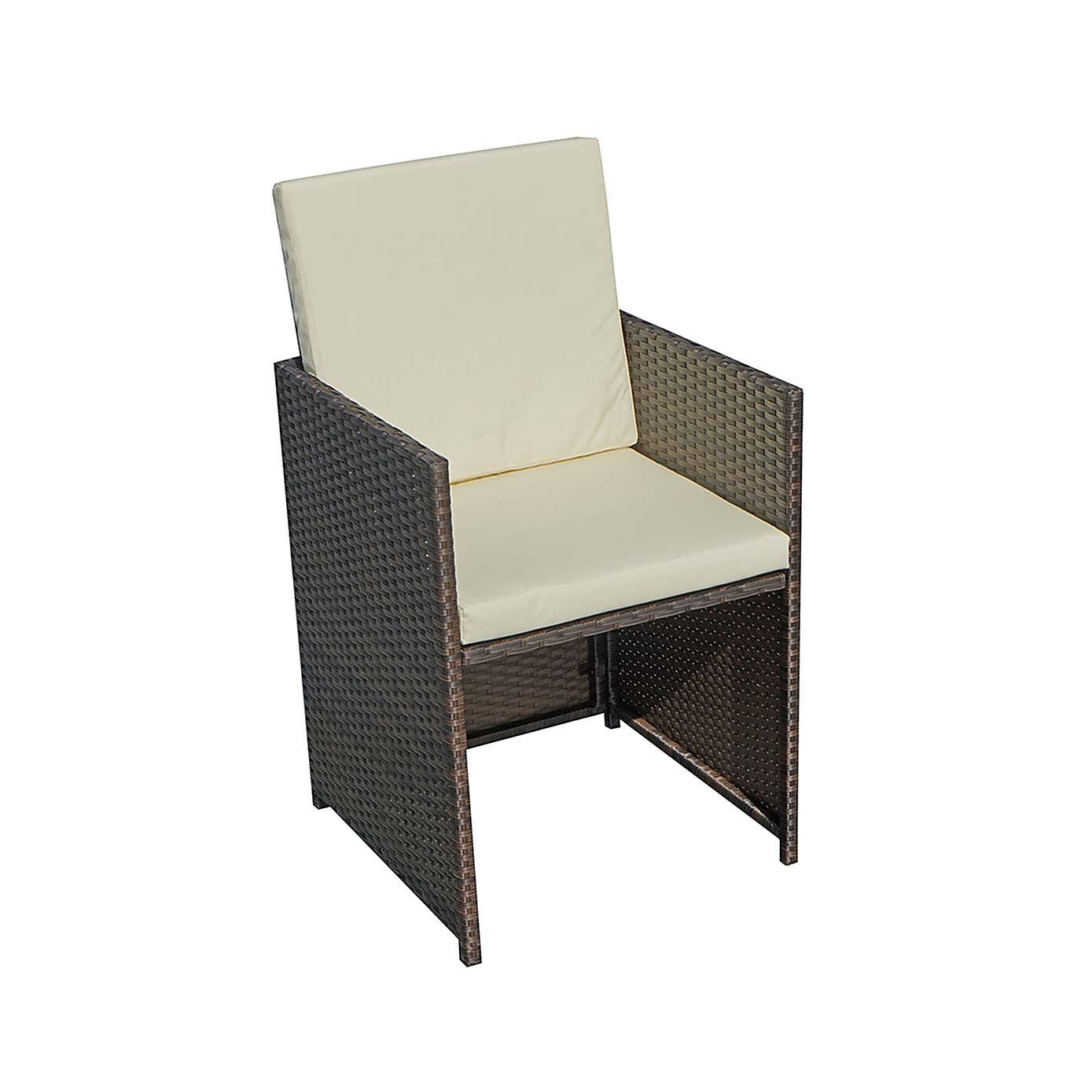 A.Mir Nevada 4 Seater Outdoor Cube Dining Set