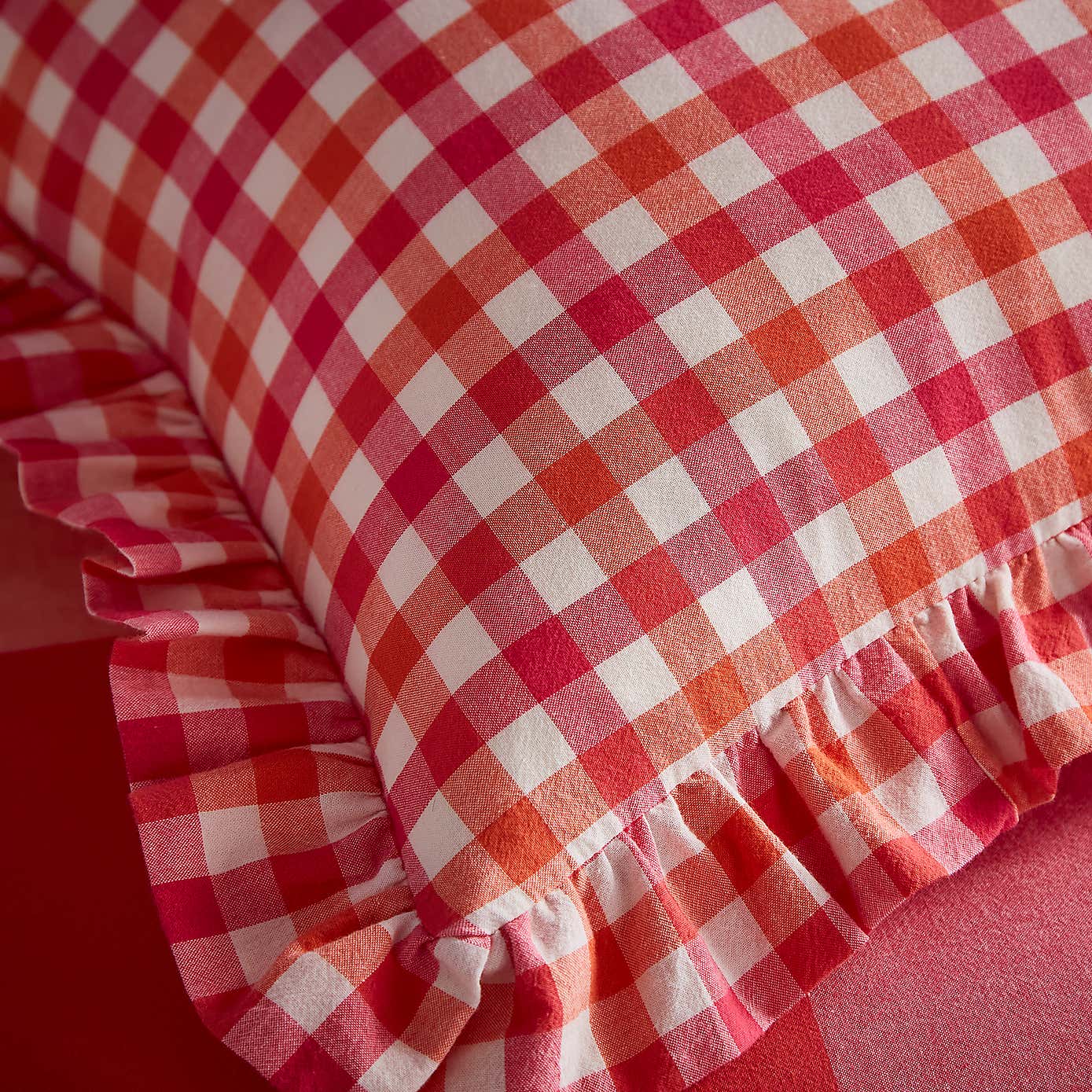 Sophie Robinson Mini Picnic Plaid Square Cushion