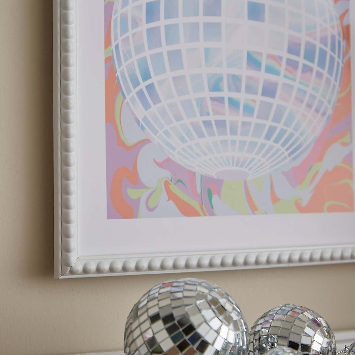 Disco Ball Framed Print