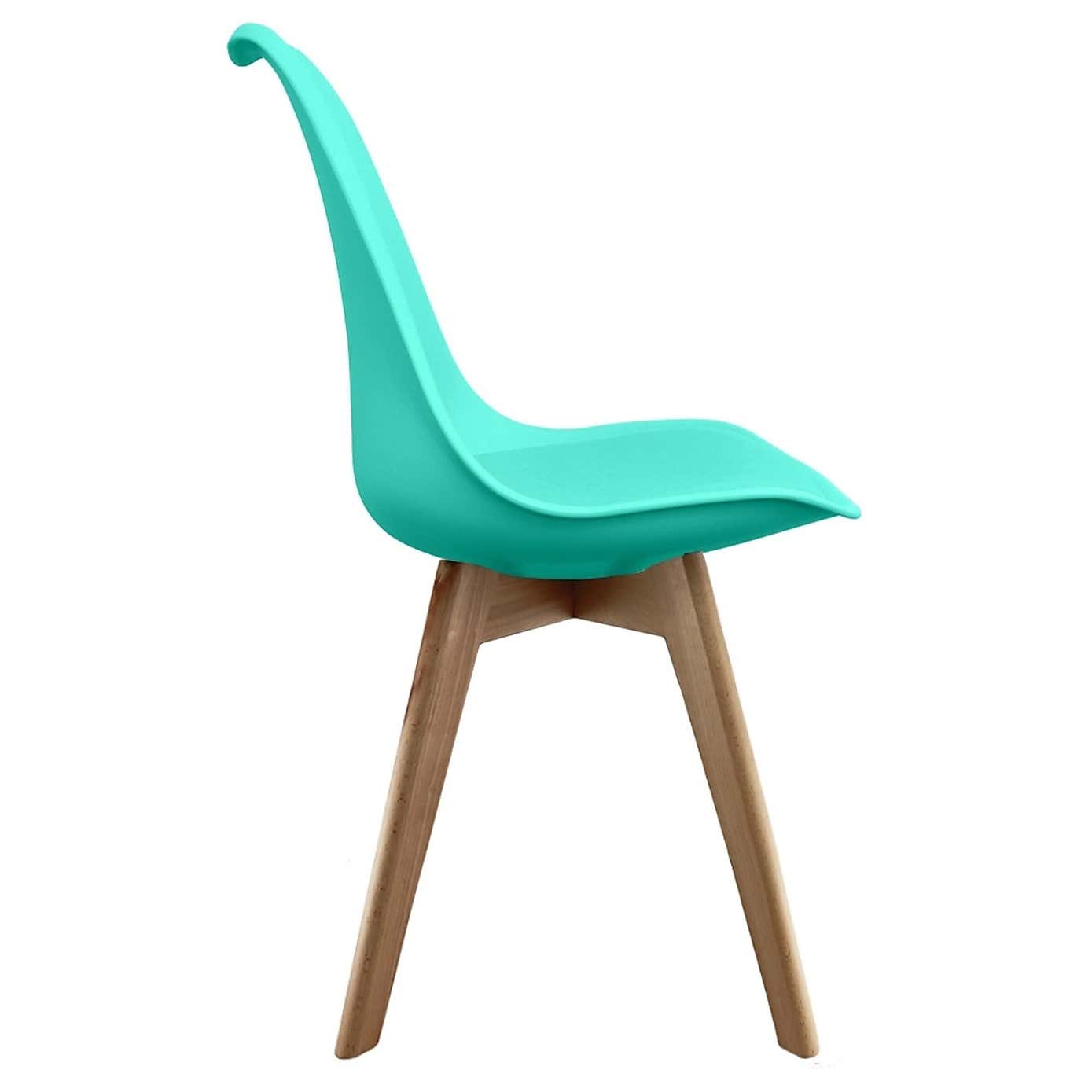 Fusion Living Soho Plastic Dining Chair with Squared Legs