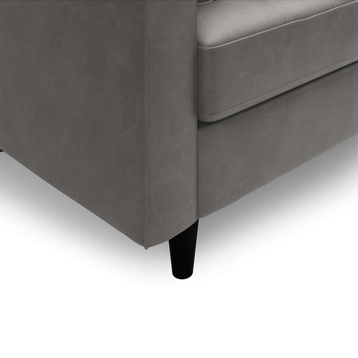 Zoe Faux Leather Left Hand Corner Sofa