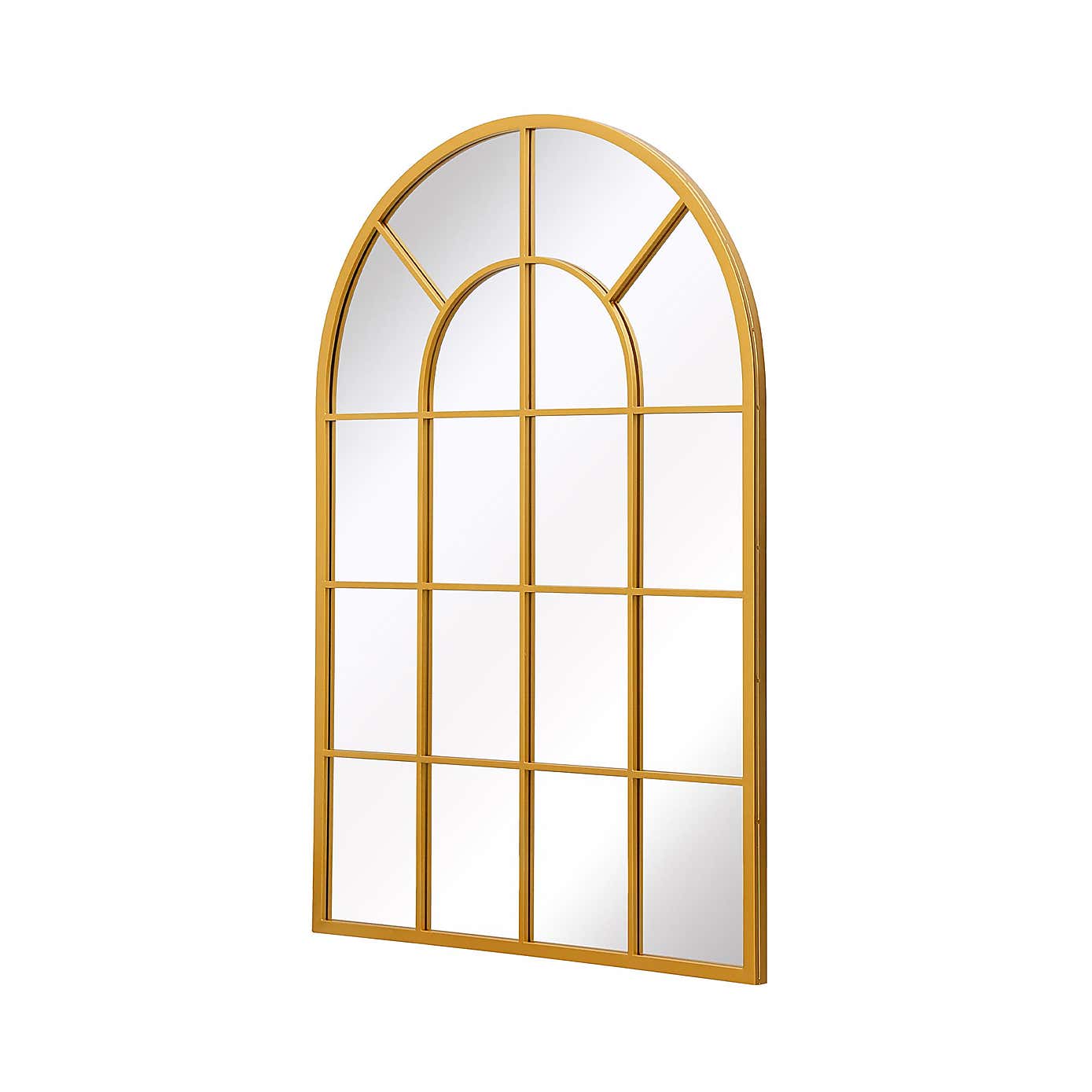 Arcus Arched Curved Window Indoor Outdoor Wall Mirror