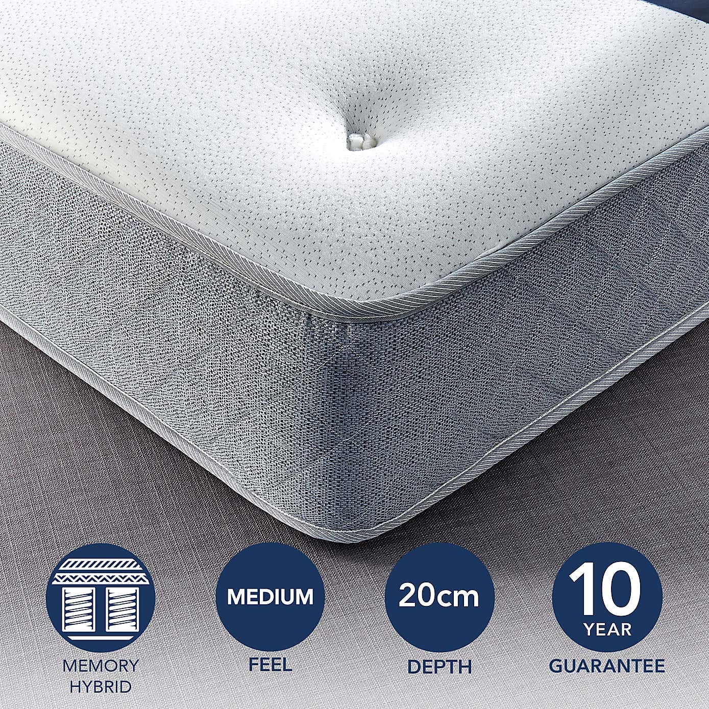 Fogarty Just Right Memory Foam Top Orthopaedic Open Coil Mattress