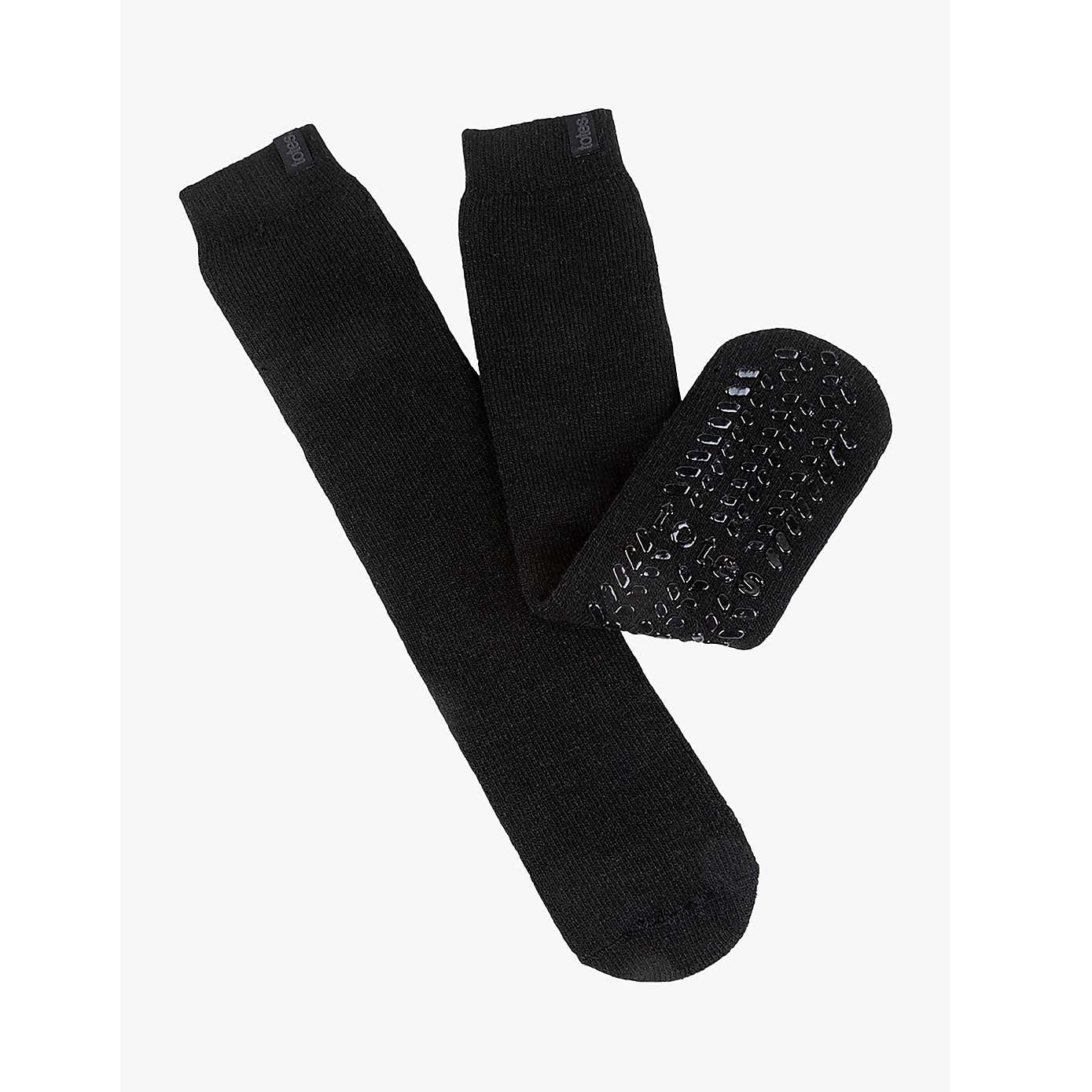 totes Thermal Original Slipper Sock Black
