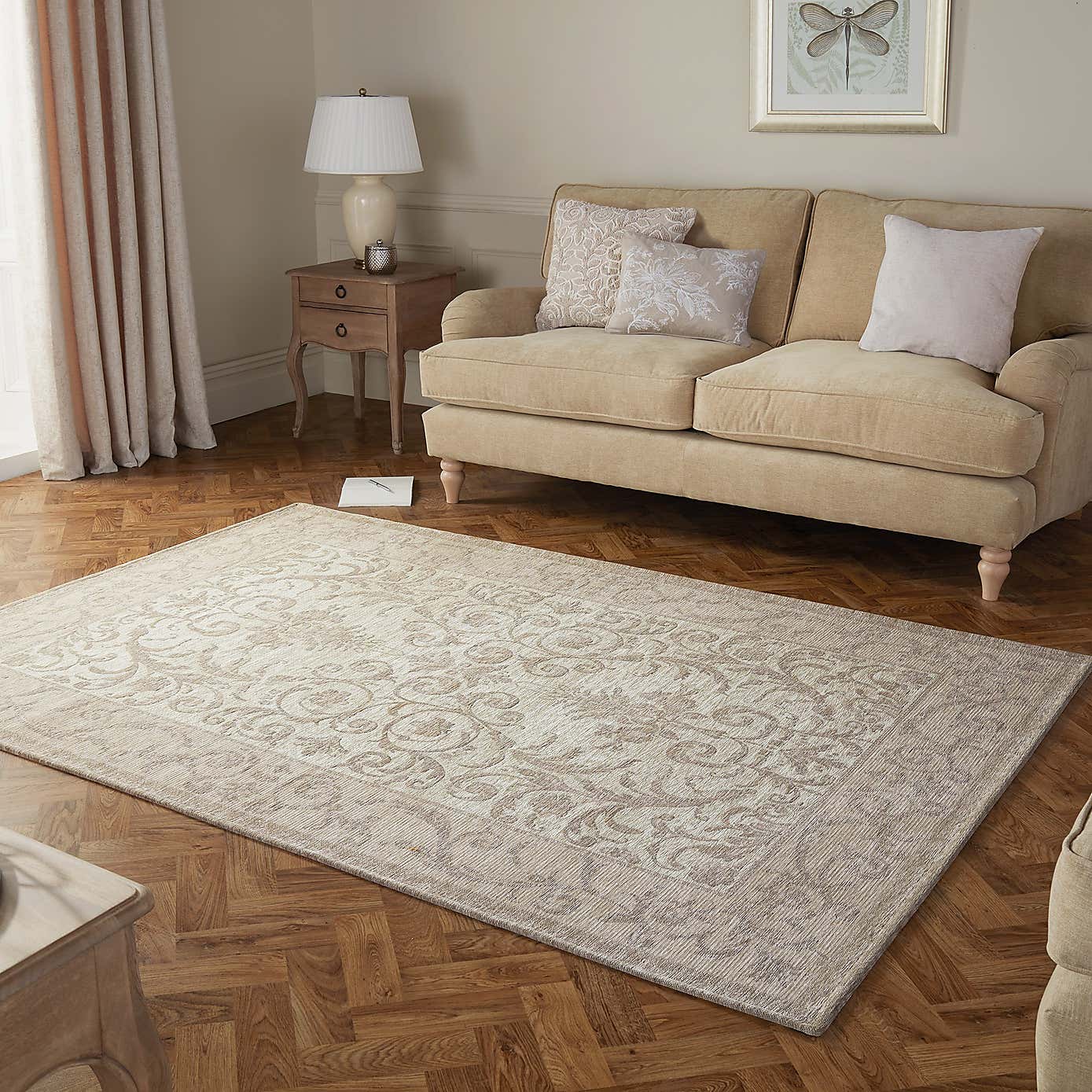 Dorma Regency Ivory Chenille Rug