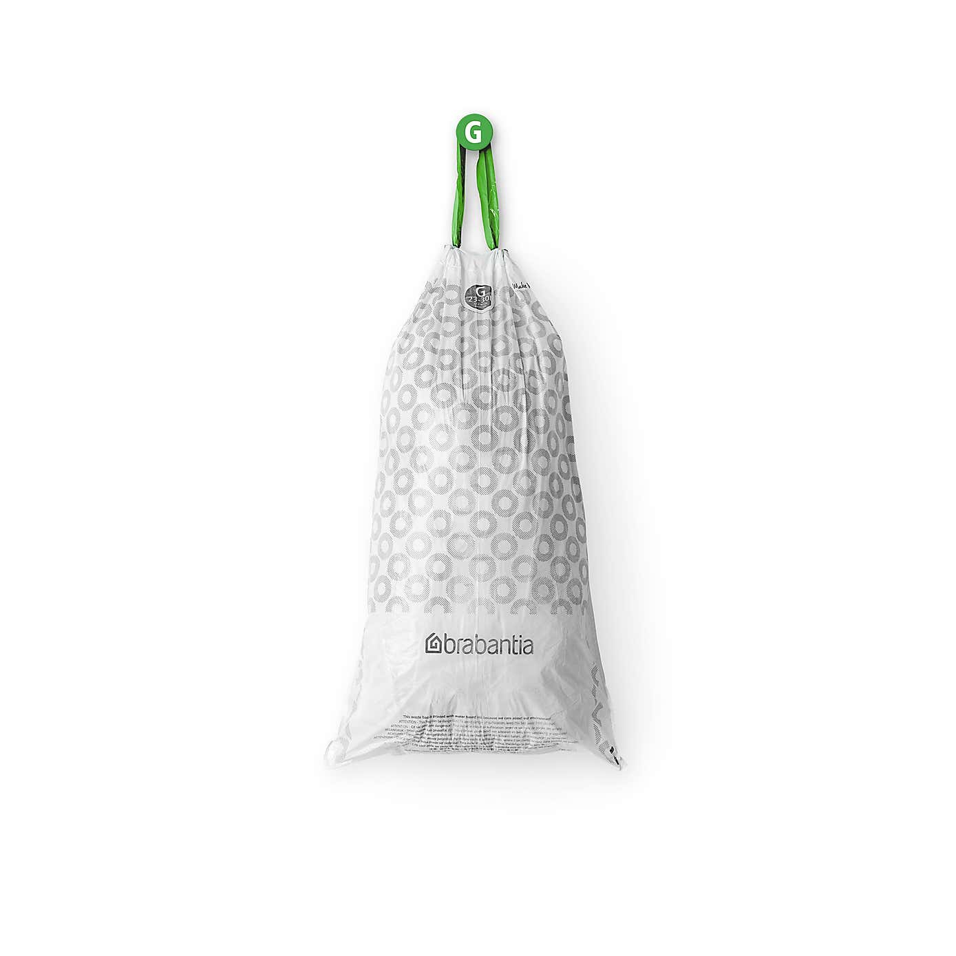 Brabantia PerfectFit Pack of 10 Bin Bags, Code G, 23-30L