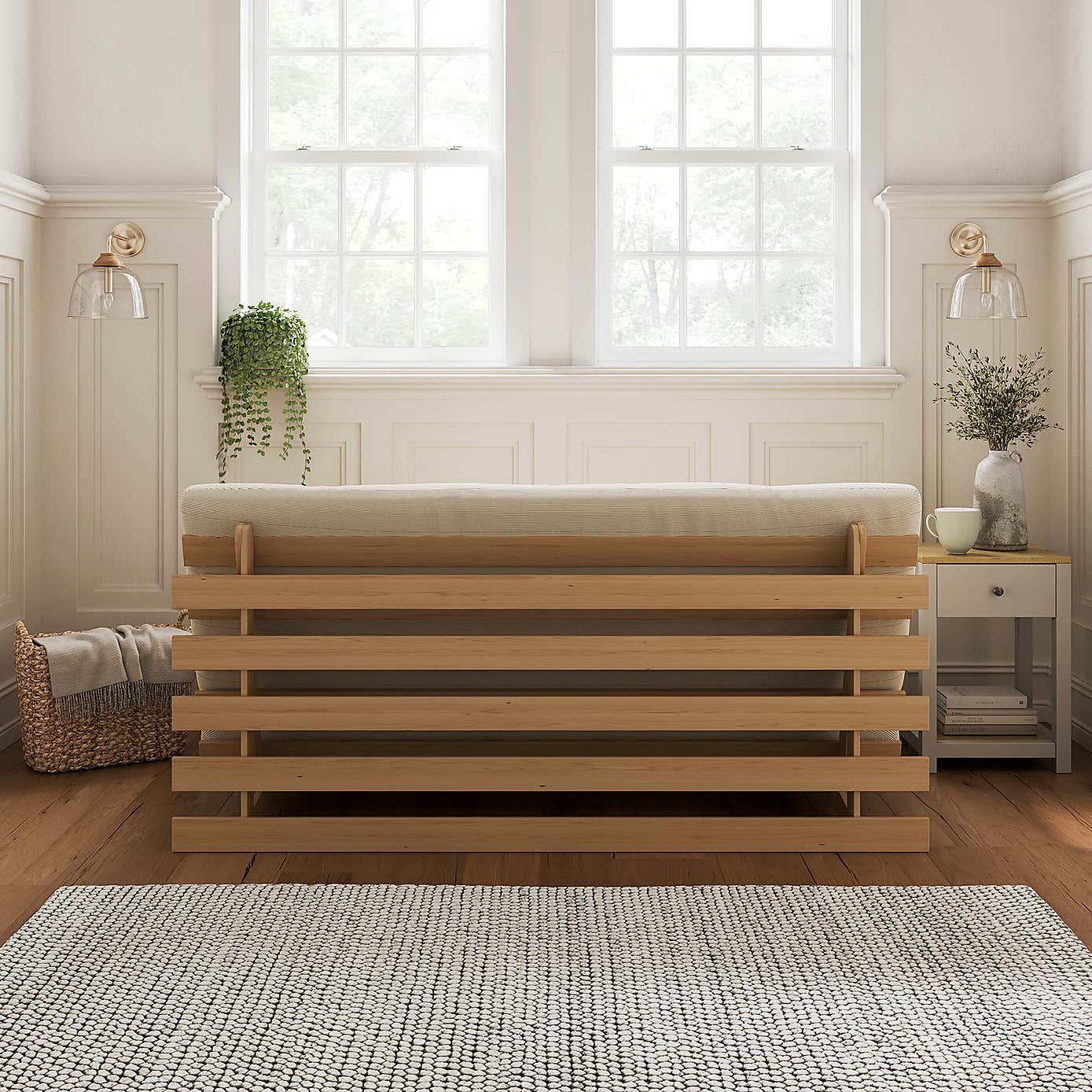 Mito Ribbed Double Futon