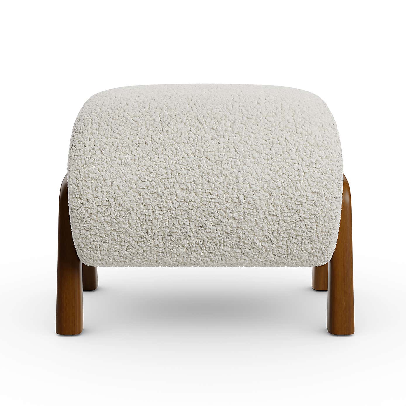 Curved Wooden Footstool, Borg