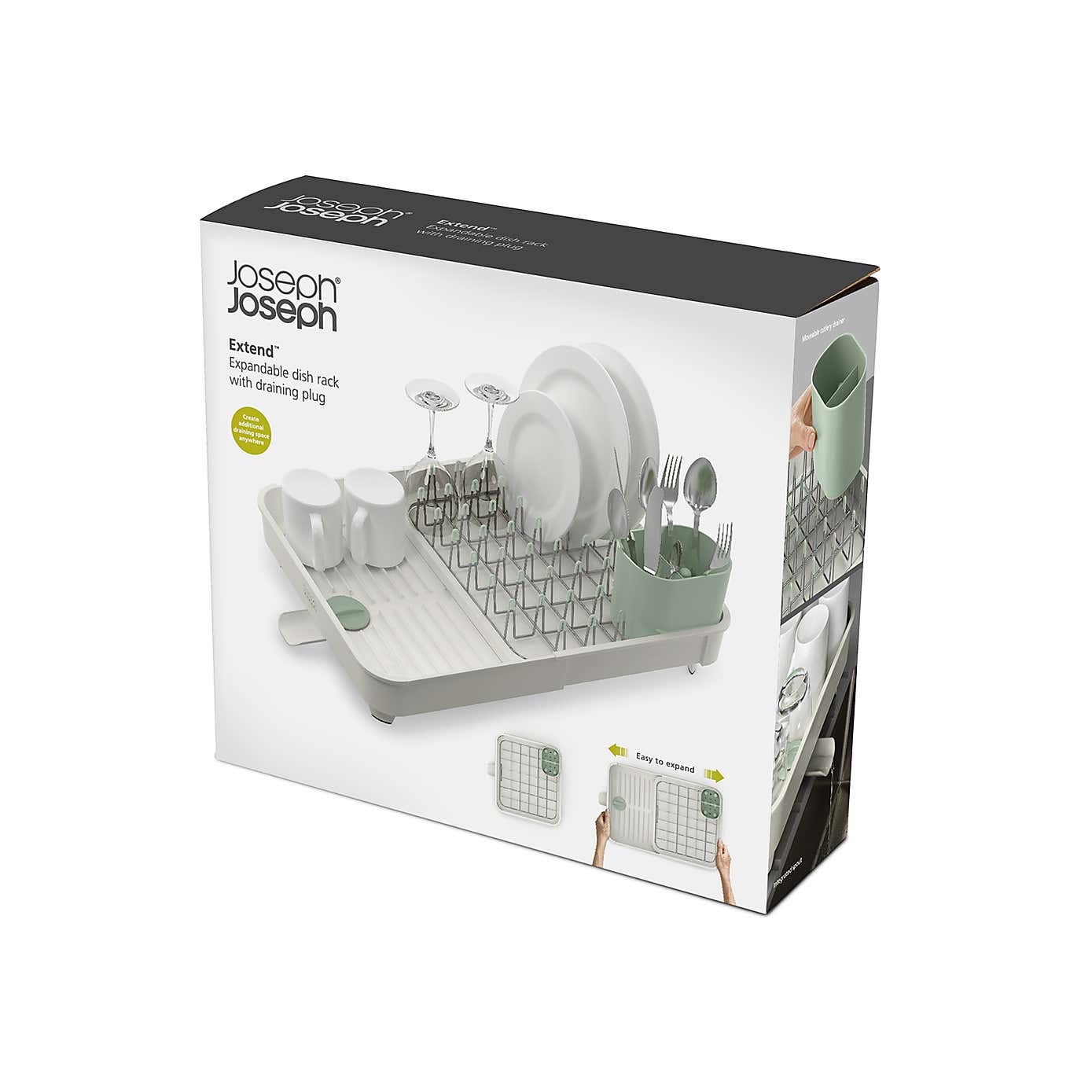 Light Stone Extendable Dish Rack