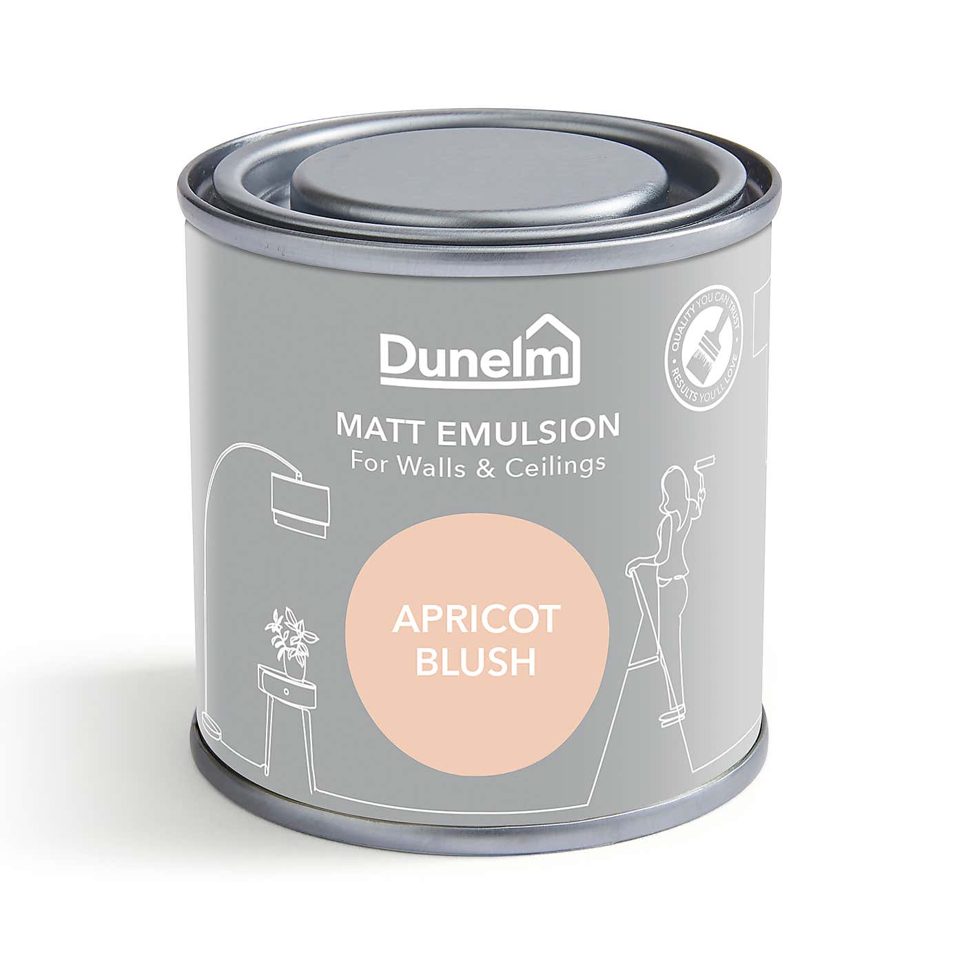 Dunelm Apricot Blush Matt Emulsion Paint