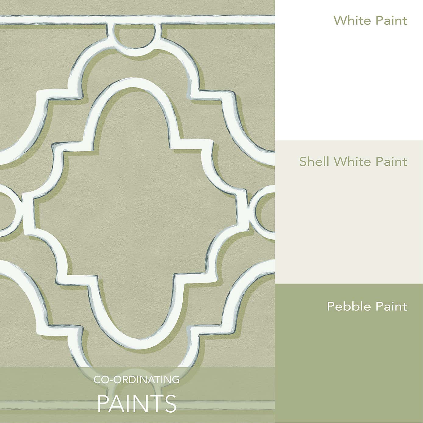 Beige Trellis Frieze Border