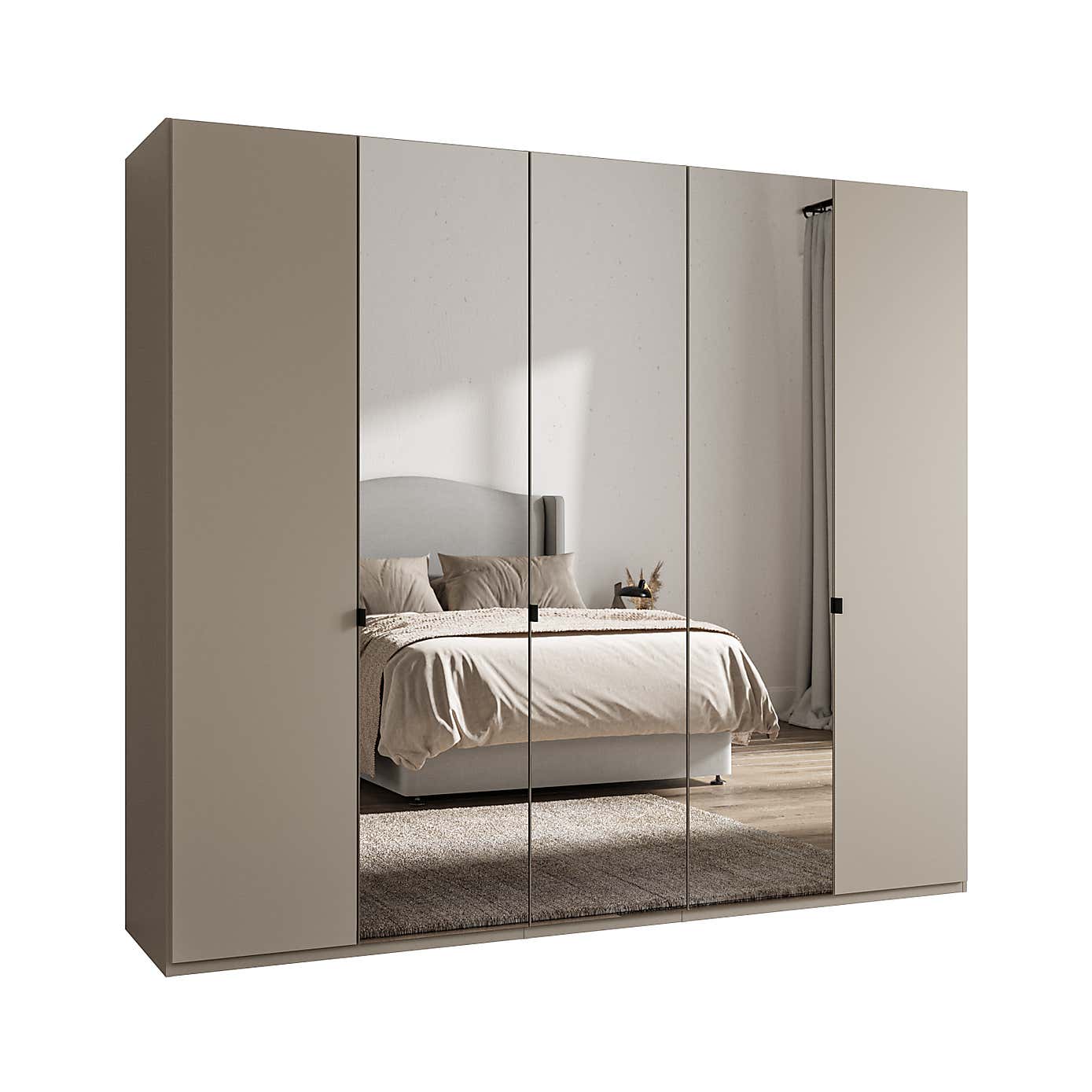 Wiemann Kahla 5 Door Mirrored Wardrobe