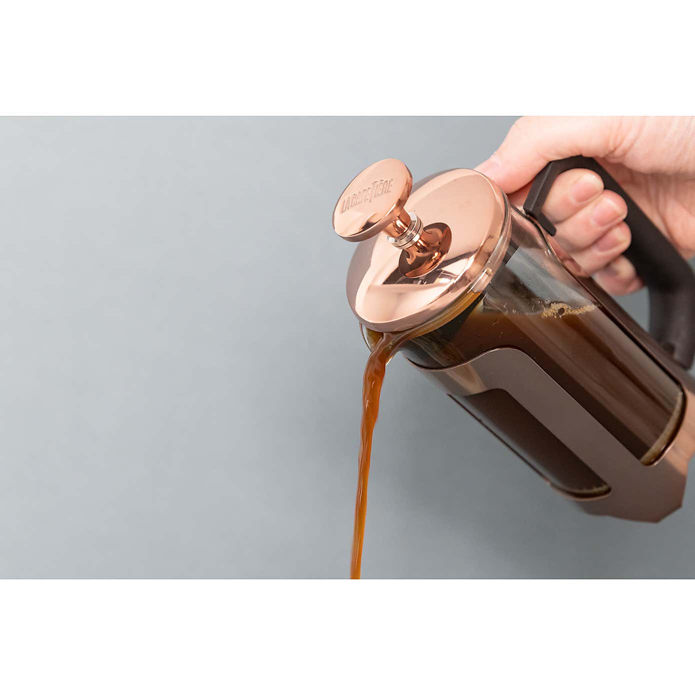 La Cafetiere Roma 3 Cup Gold Glass & Steel Coffee Press