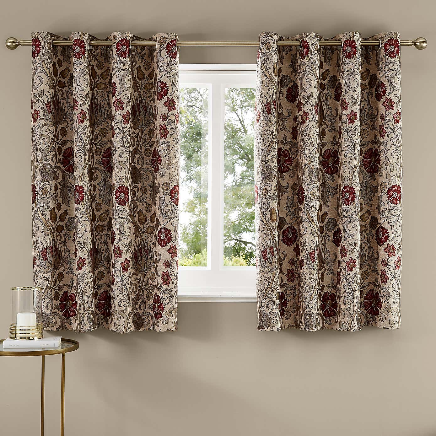 Betsy Chenille Jacquard Eyelet Curtains
