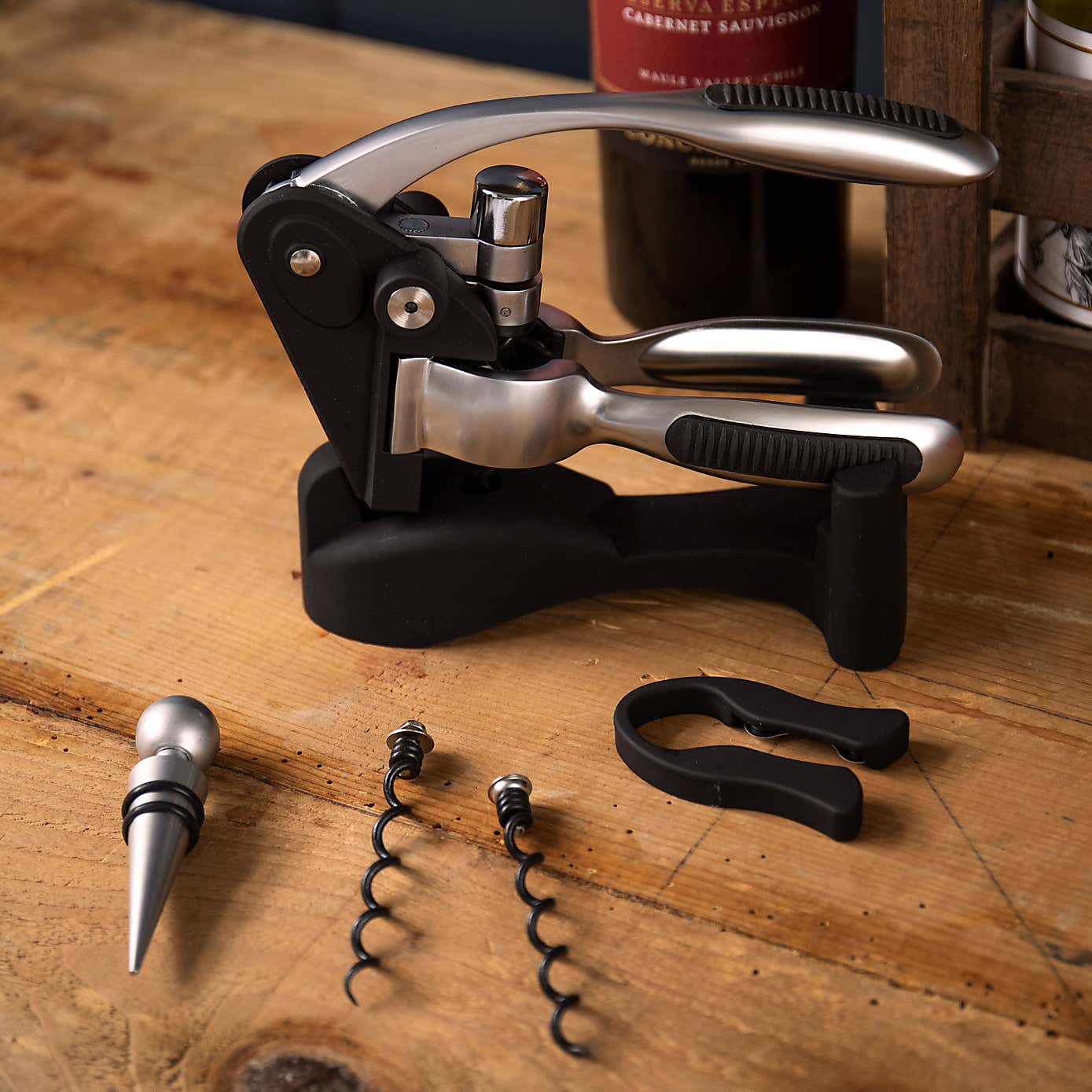 BarCraft Lever-Arm Corkscrew Set