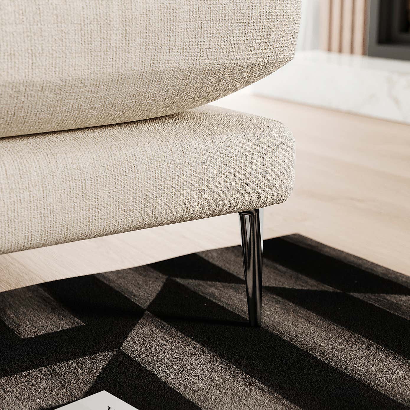 Lawson Chunky Tonal Weave Corner Chaise Sofa