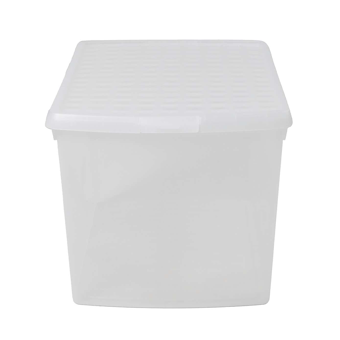 Wham Clip Pack of 4 Rectangle Storage Boxes With Lids