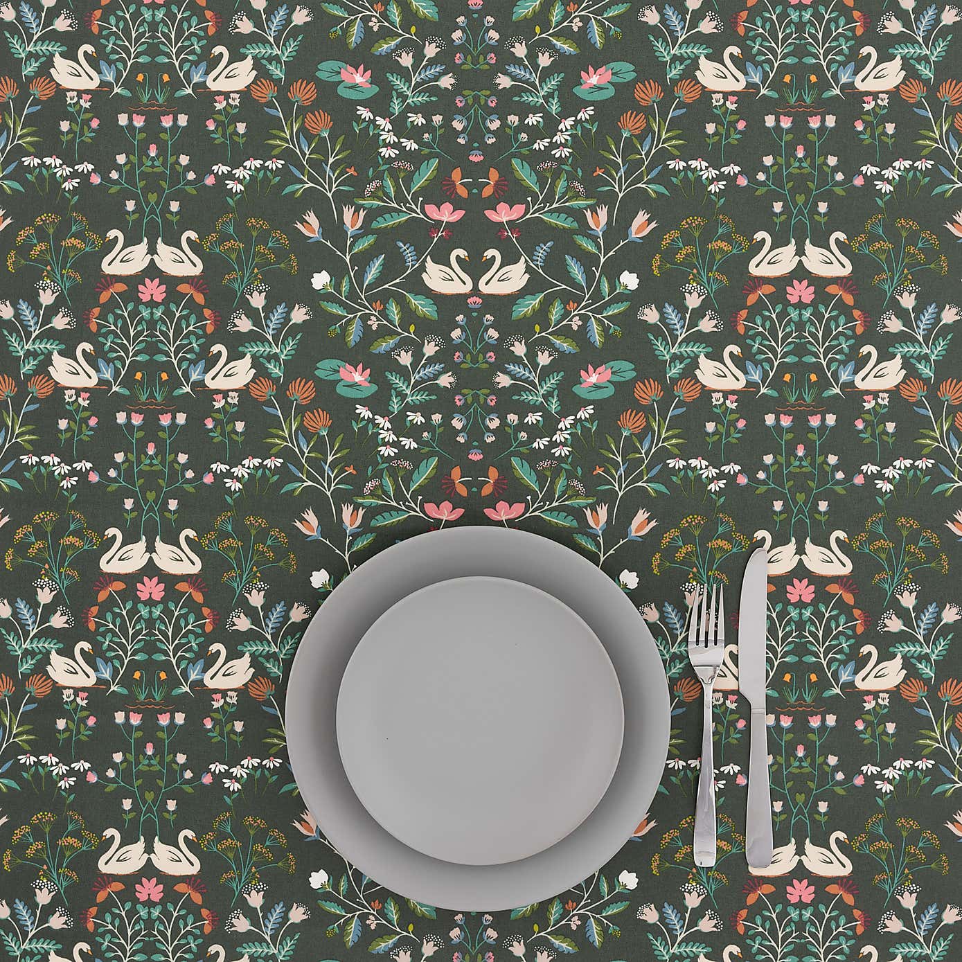 Swan Garden Green PVC