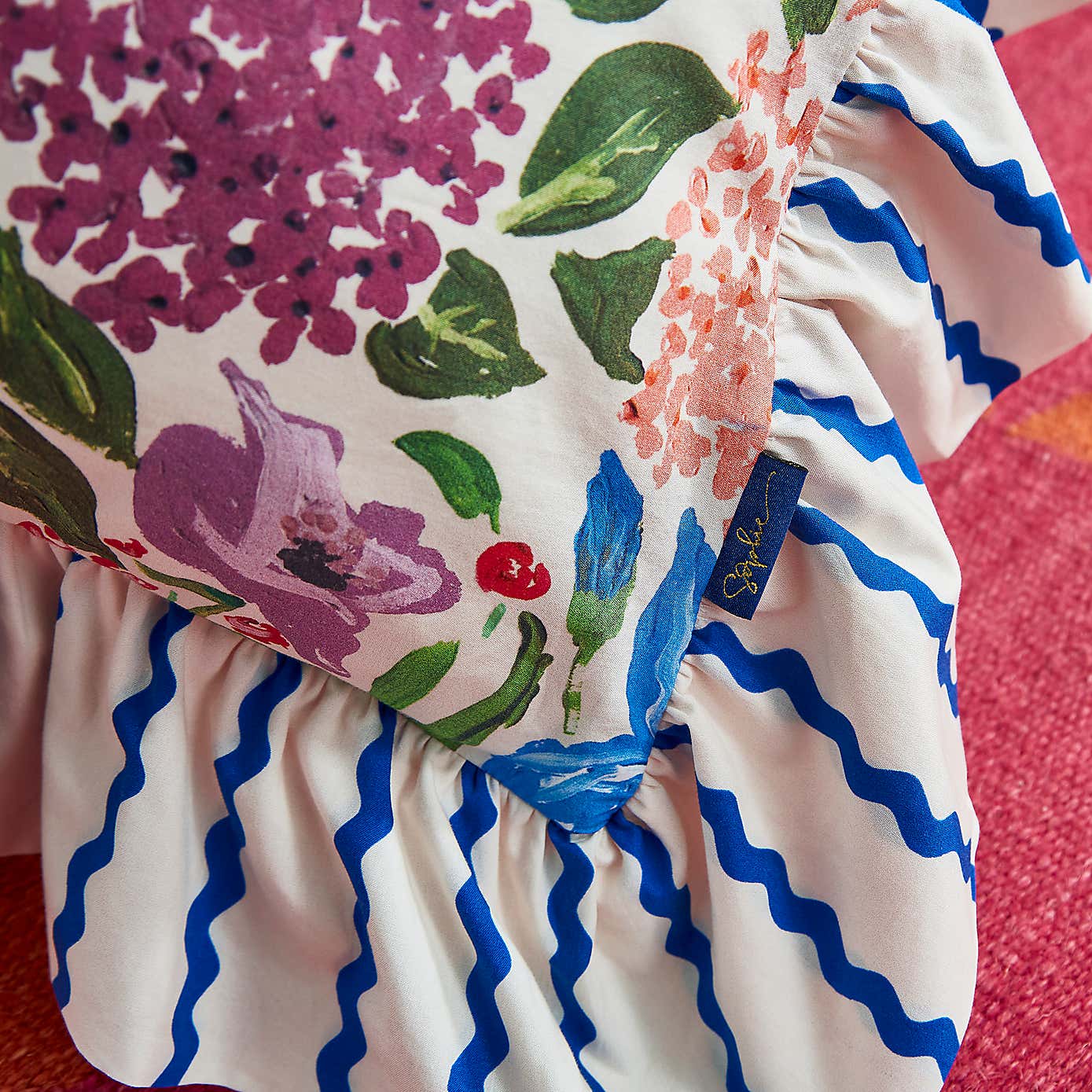 Sophie Robinson Sunshine Flowers 100% Cotton Duvet Cover & Pillowcase Set