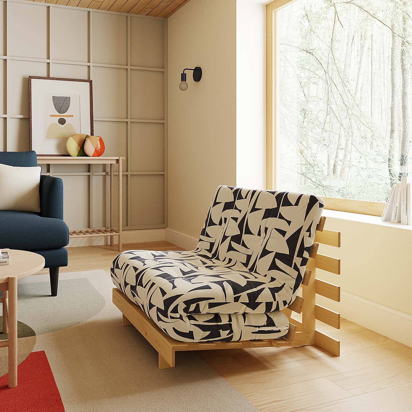 Mito Klipp Single Futon Natural Frame