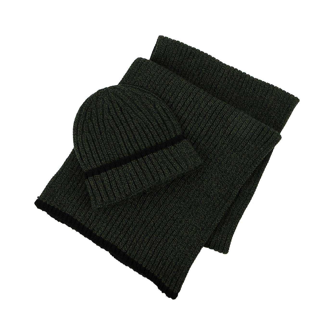 totes Khaki Hat and Scarf Set