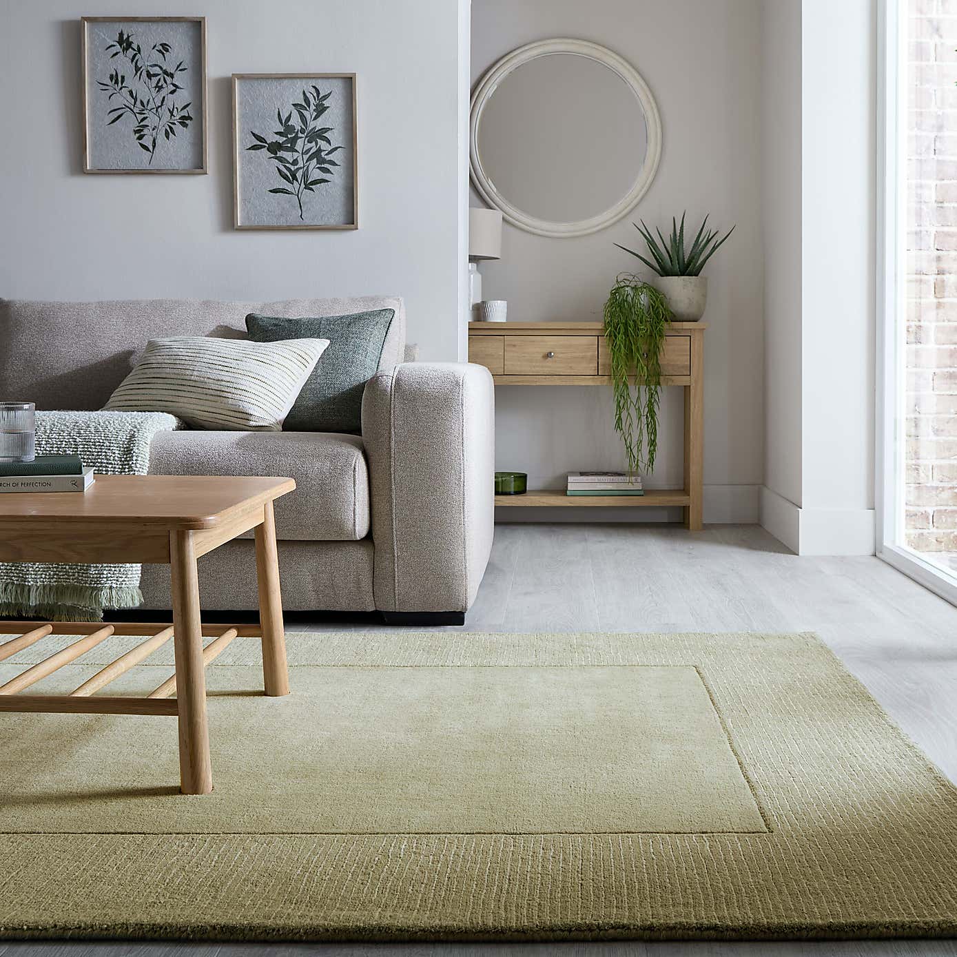 Boston Wool Border Rug