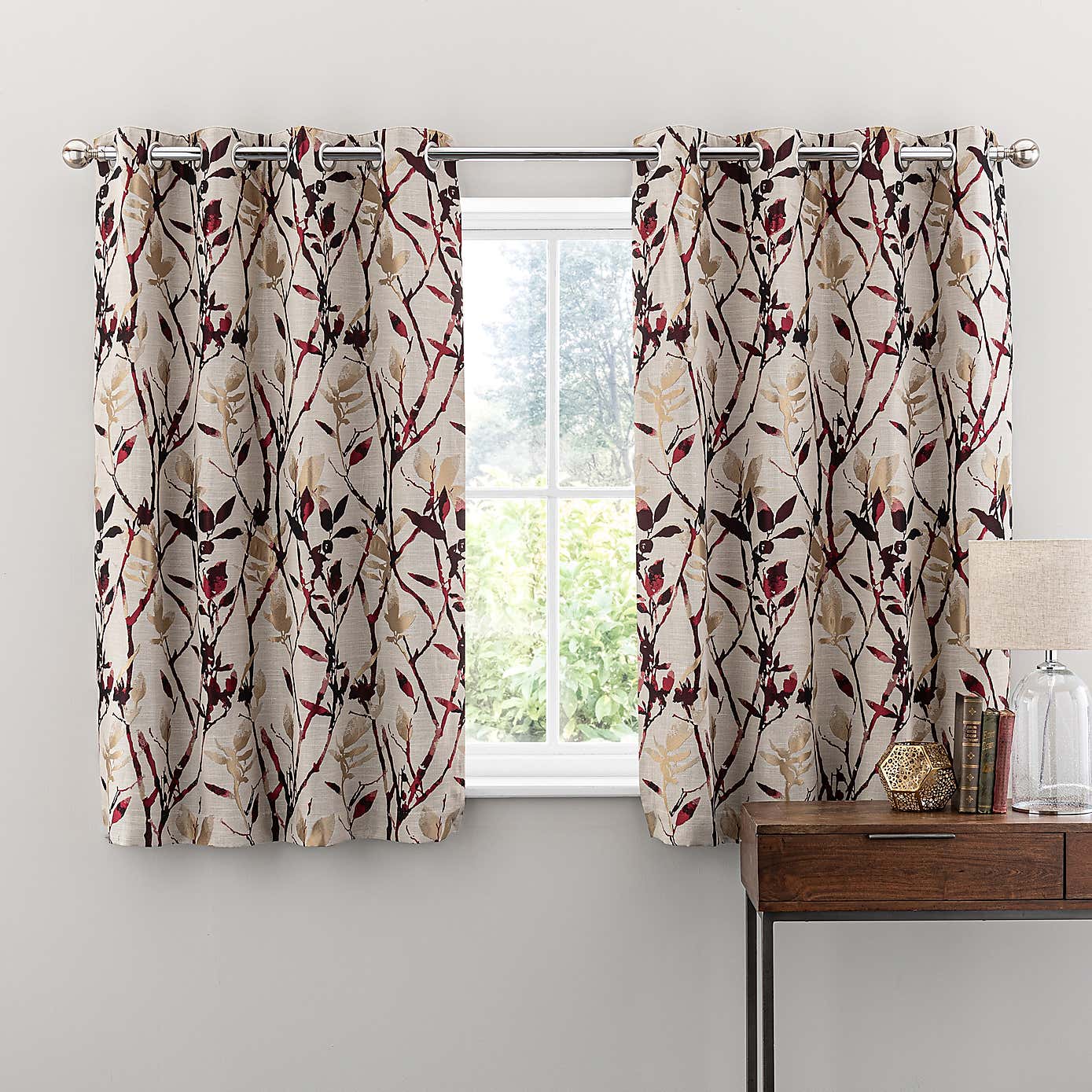 Zen Jacquard Eyelet Curtains