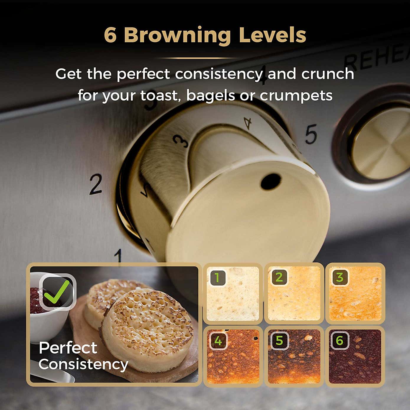 TOWER Cavaletto 4 Slice Toaster