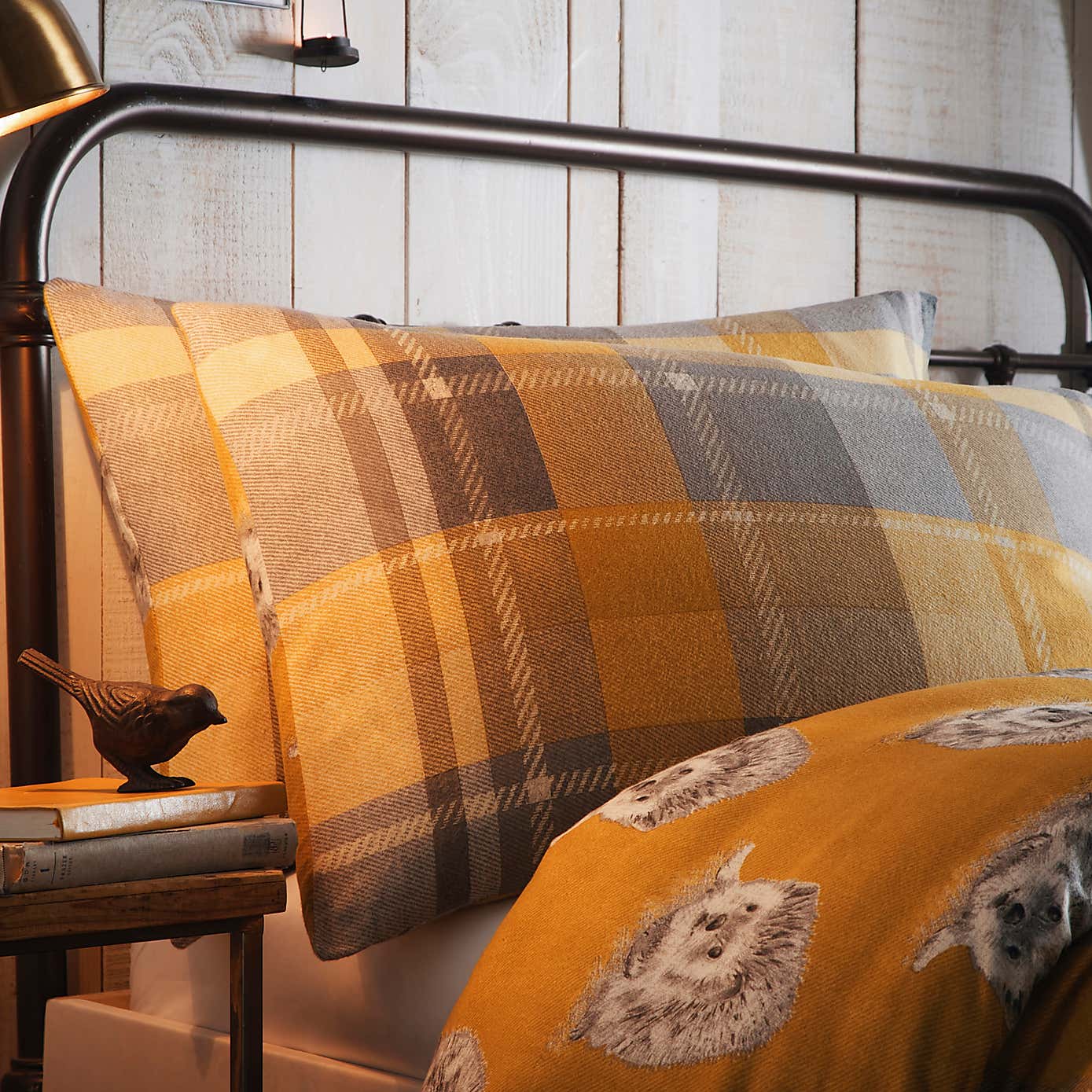 Colville Check 100% Brushed Cotton Reversible Duvet Cover & Pillowcase Set