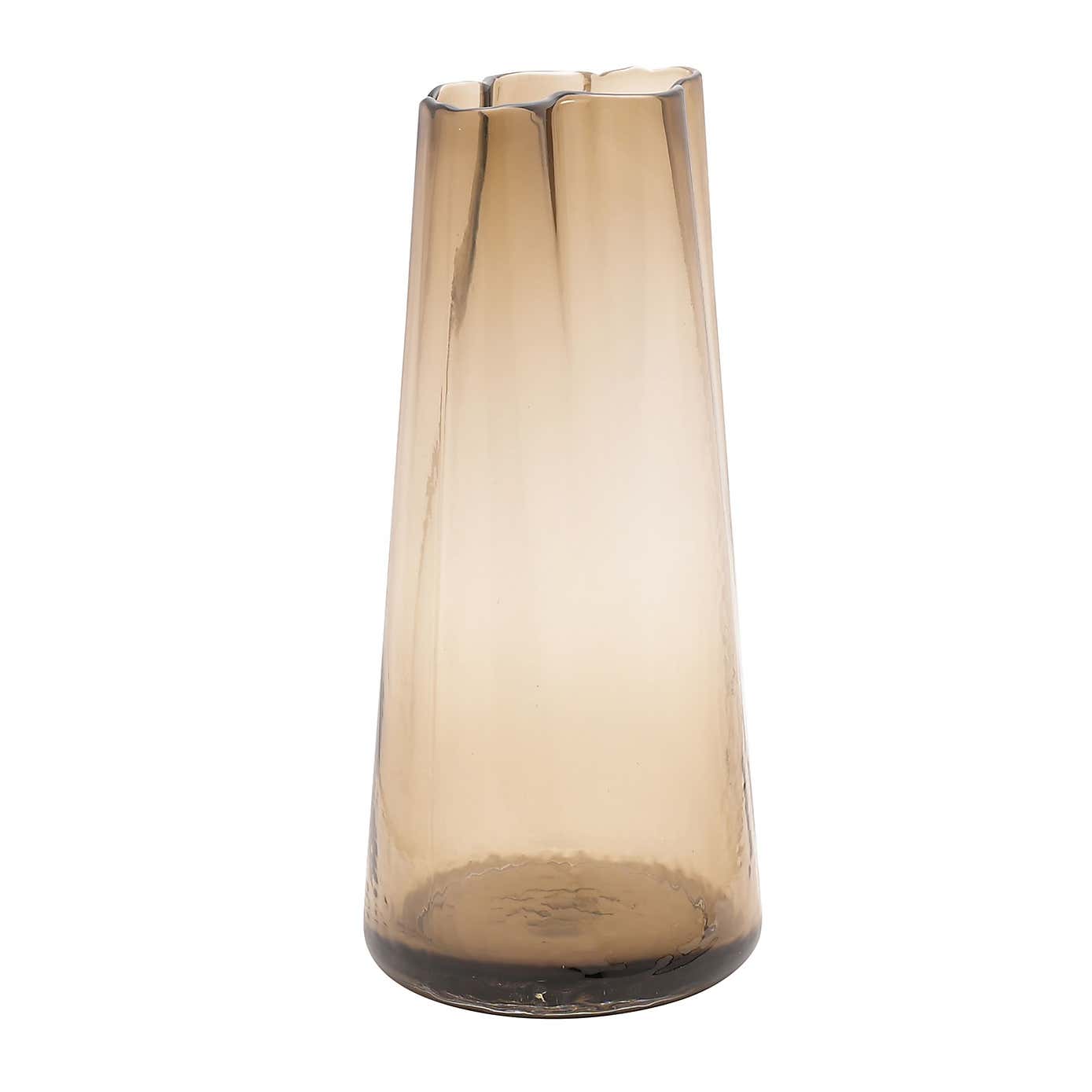 Hestia Scalloped Edge Glass Vase