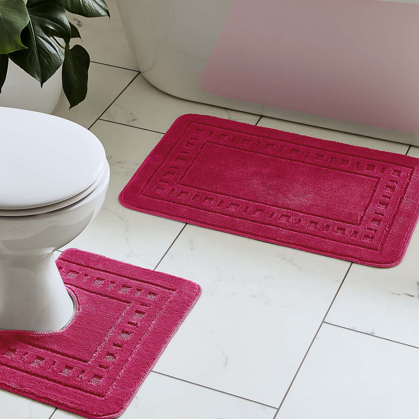 Armoni Bath Mat and Pedestal Mat Set