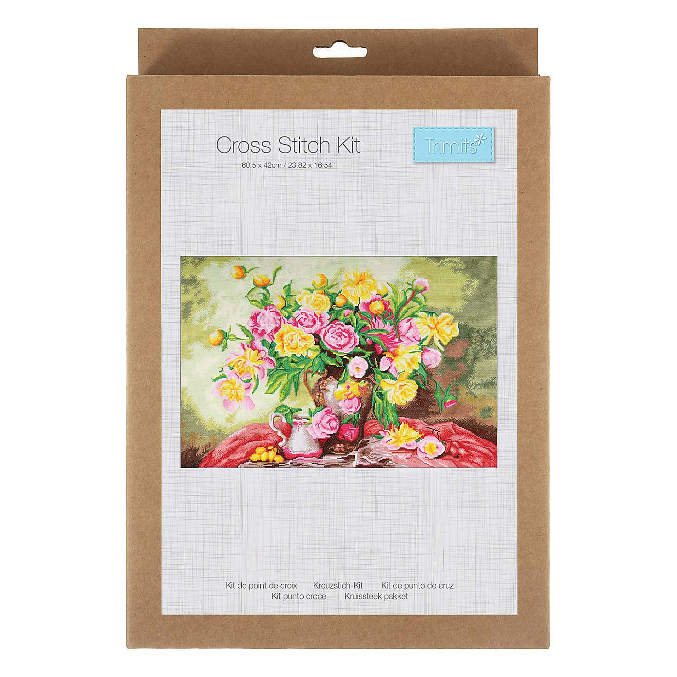 Cross Stitch Extra Large Roses