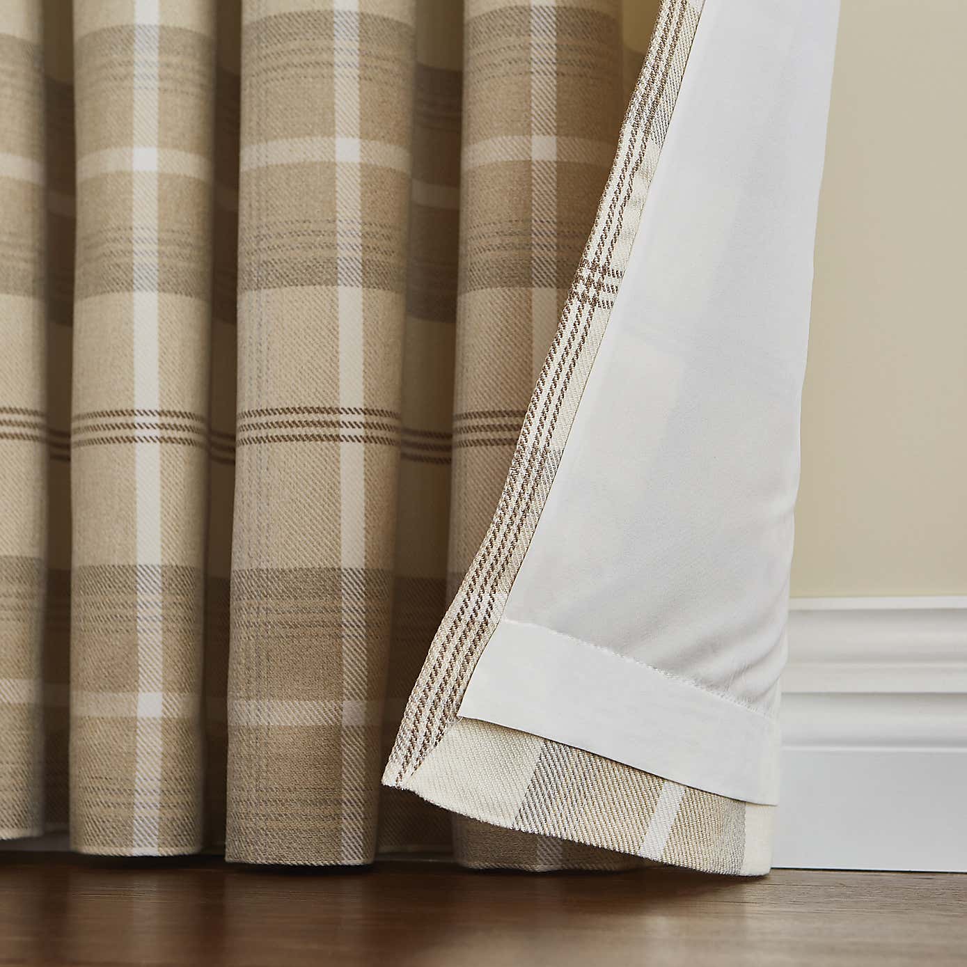 Highland Check Eyelet Curtains
