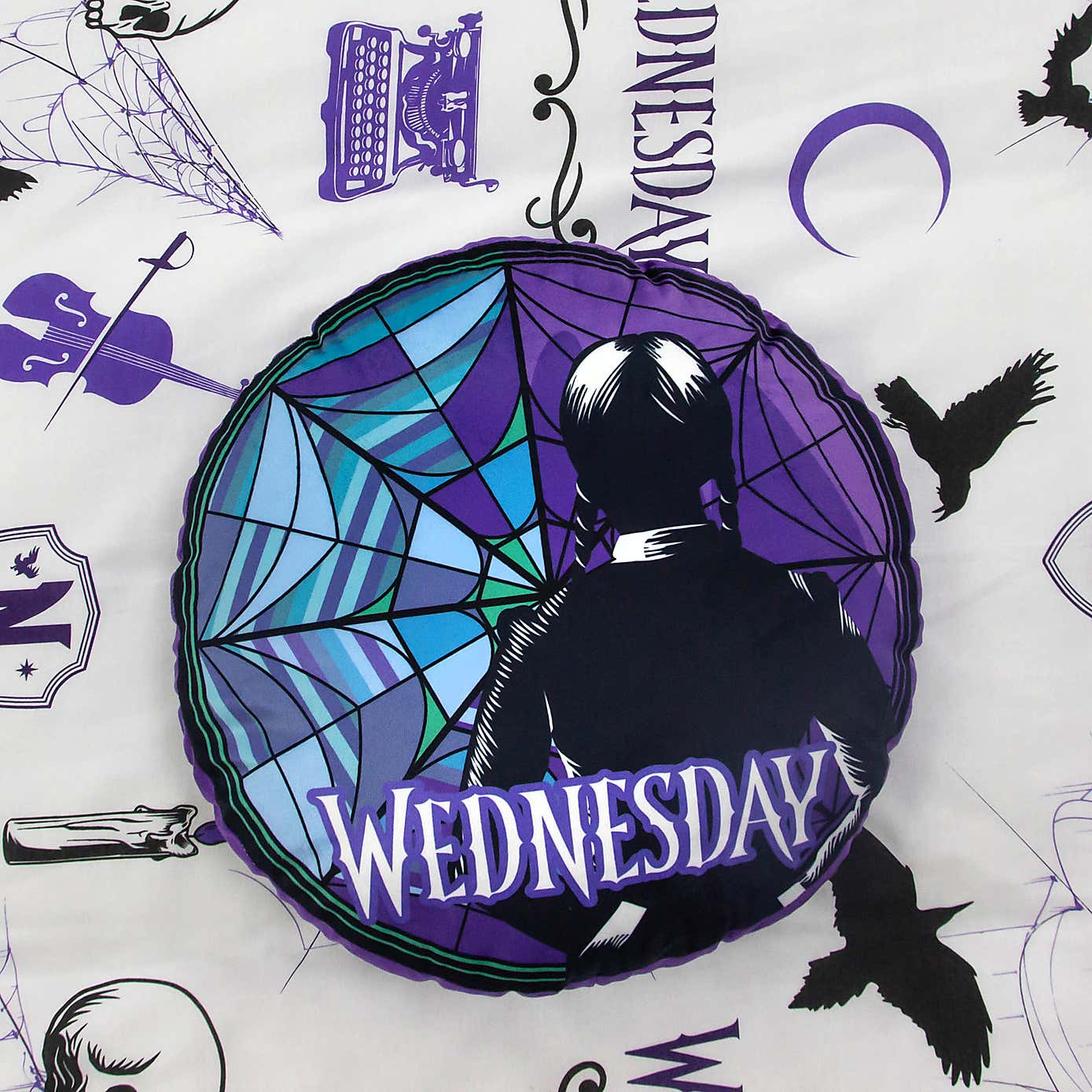 Wednesday Addams Round Cushion