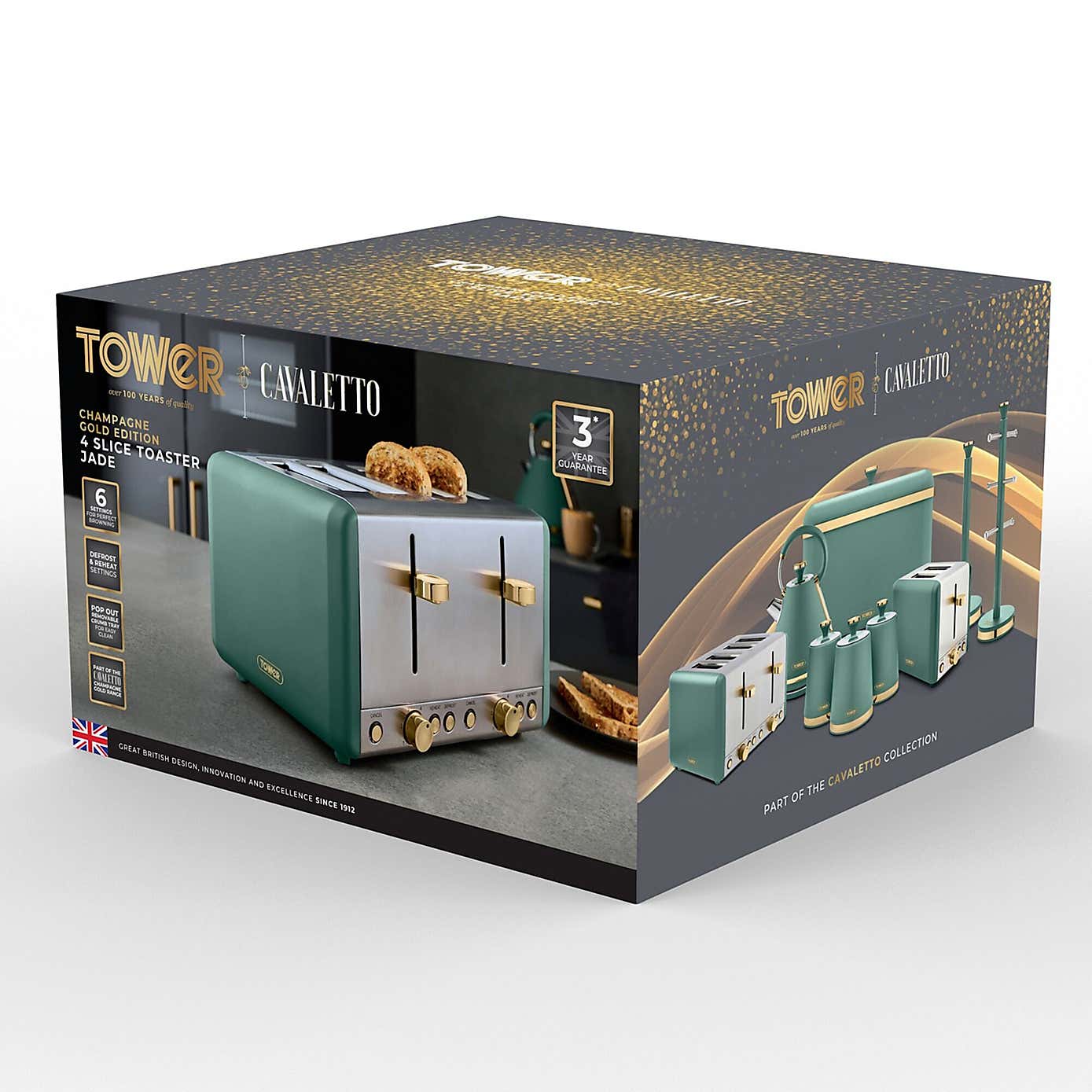 TOWER Cavaletto 4 Slice Toaster