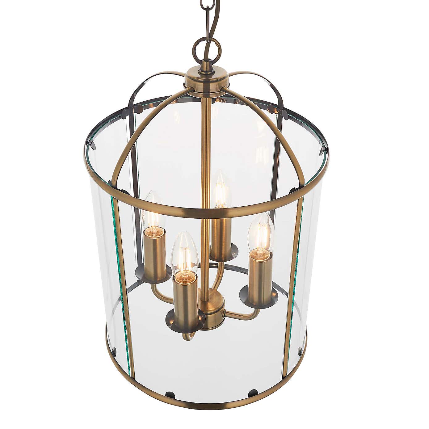 Vogue Lambeth 4 Light Glass Pendant Ceiling Fitting