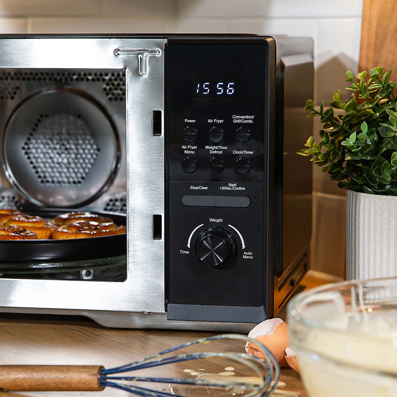 Russell Hobbs Combination 25L Black Digital Microwave