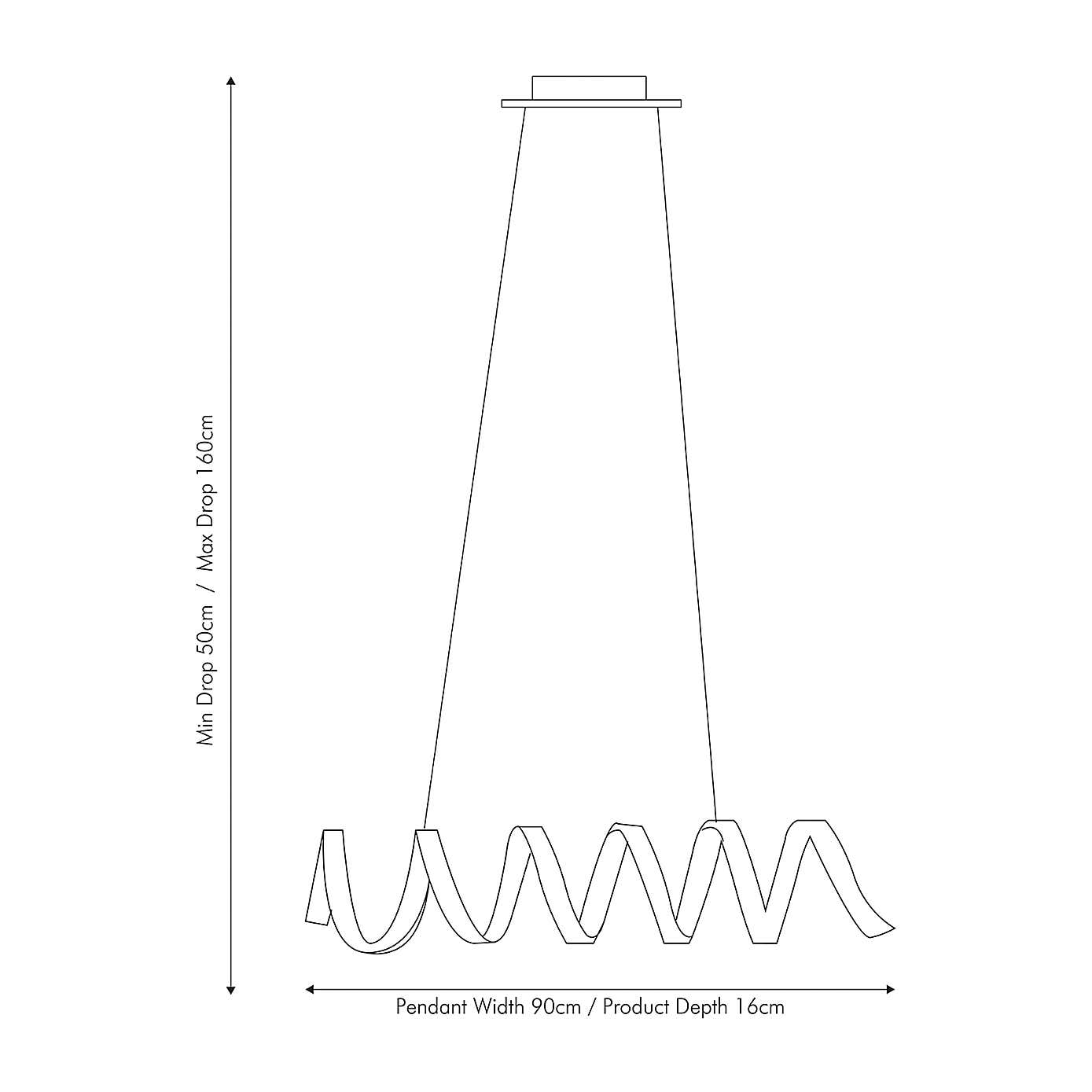 Solaris Spiral Pendant Light