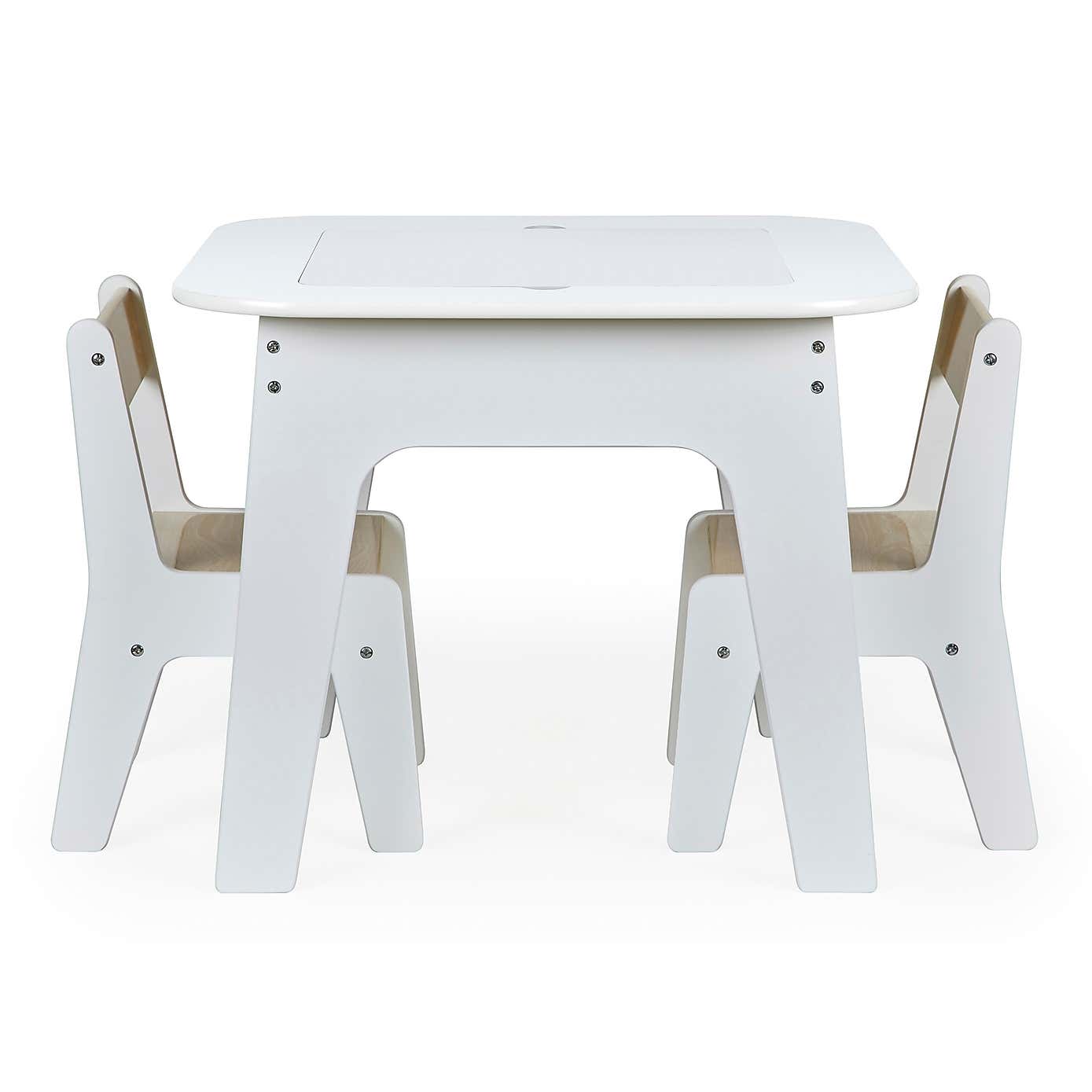 Kids White Table and Chair Set