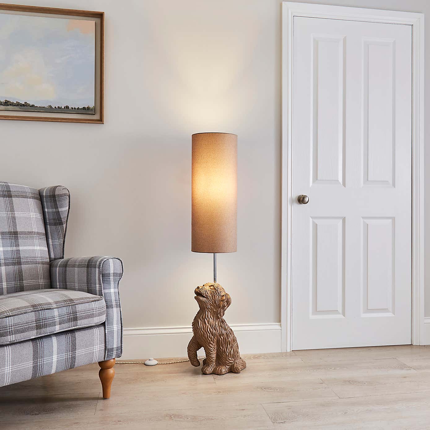 Reggie the Cockapoo Adjustable Floor Lamp