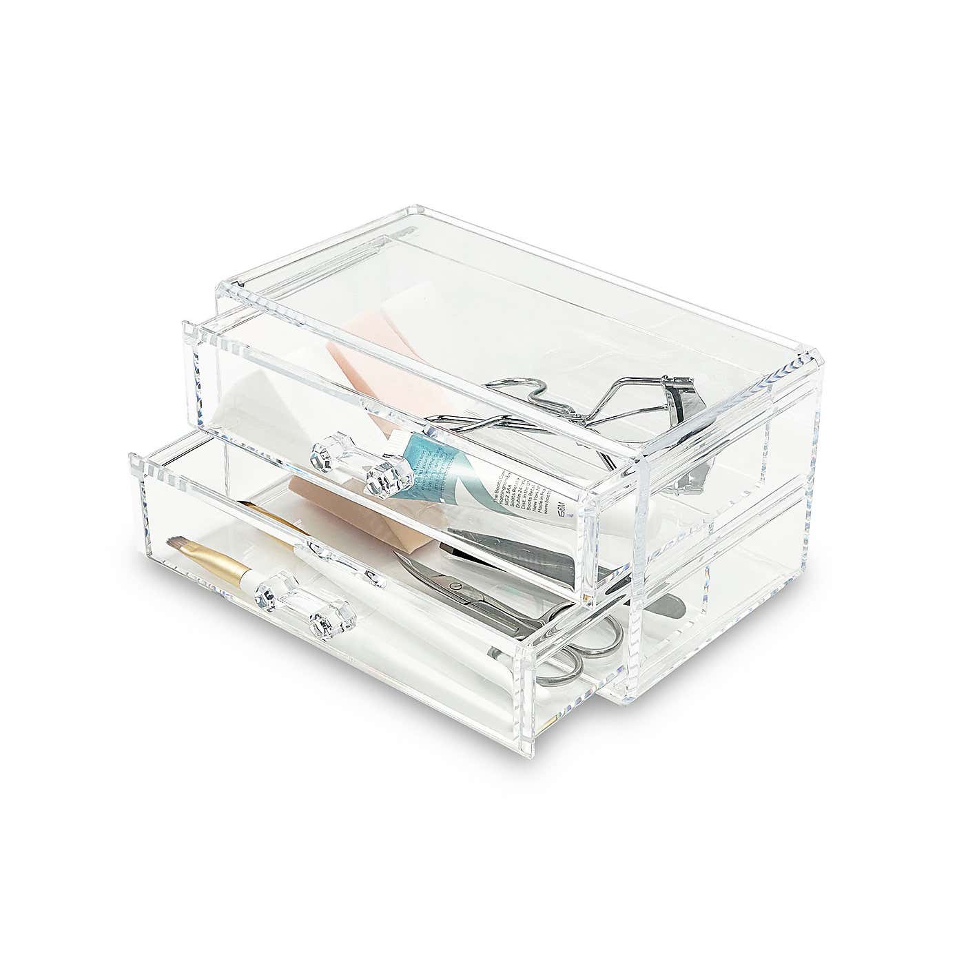 Addis Acrylic 2 Drawer Organiser