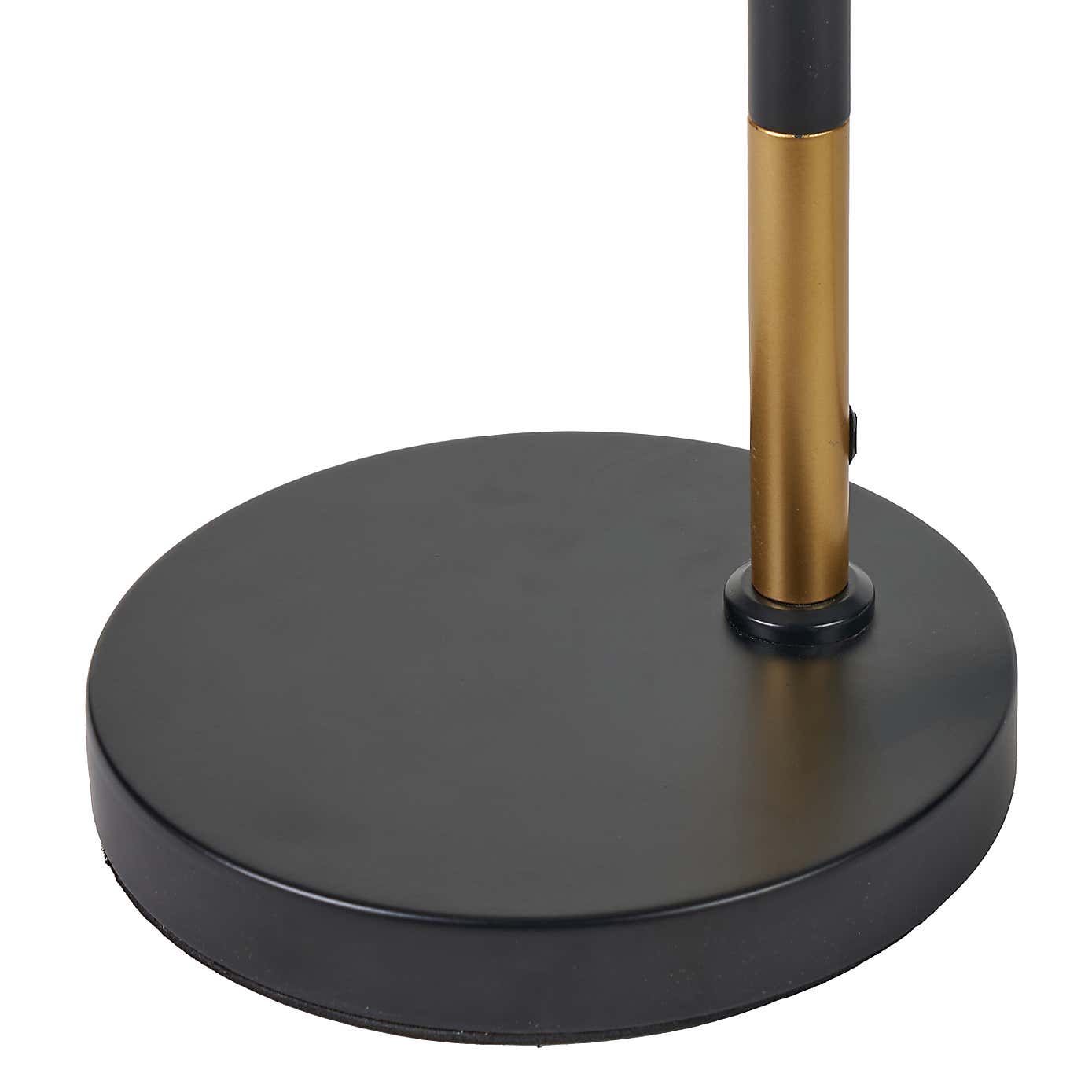 Wanda White Orb and Black Metal Table Lamp