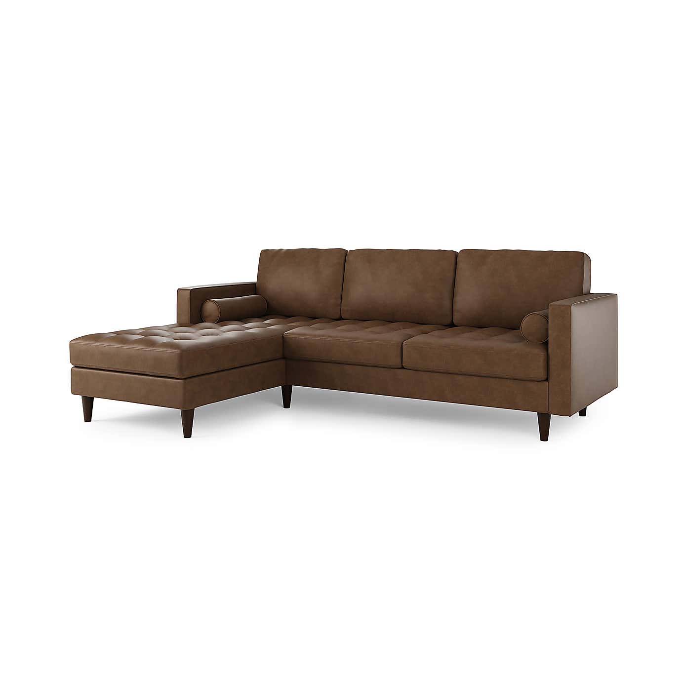 Zoe Faux Leather 3 Seater Corner Double Sofa Bed