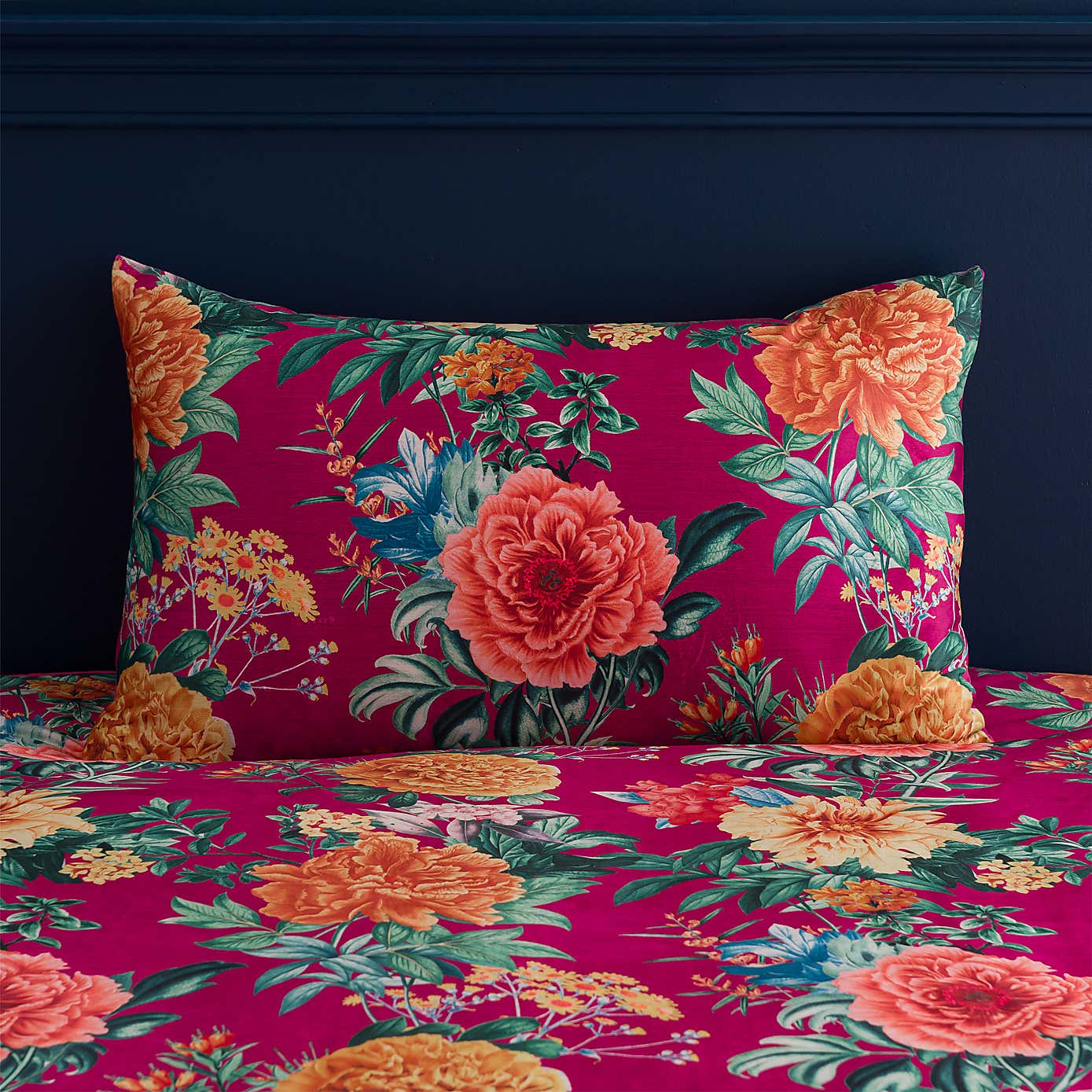 Peony Floral Duvet Cover & Pillowcase Set